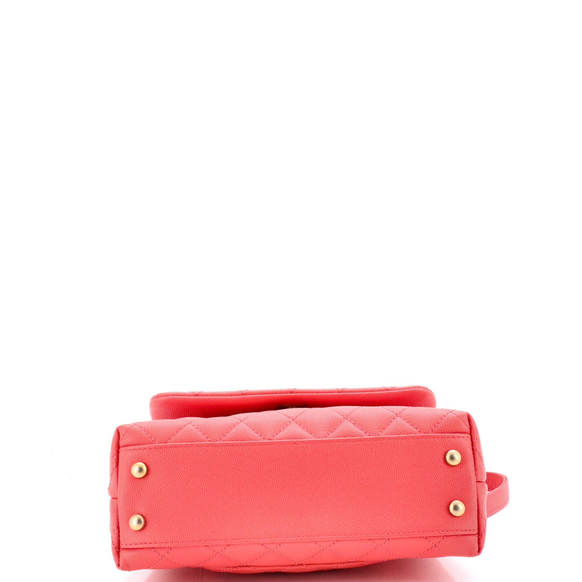 Coco Top Handle Bag Quilted Caviar Mini
