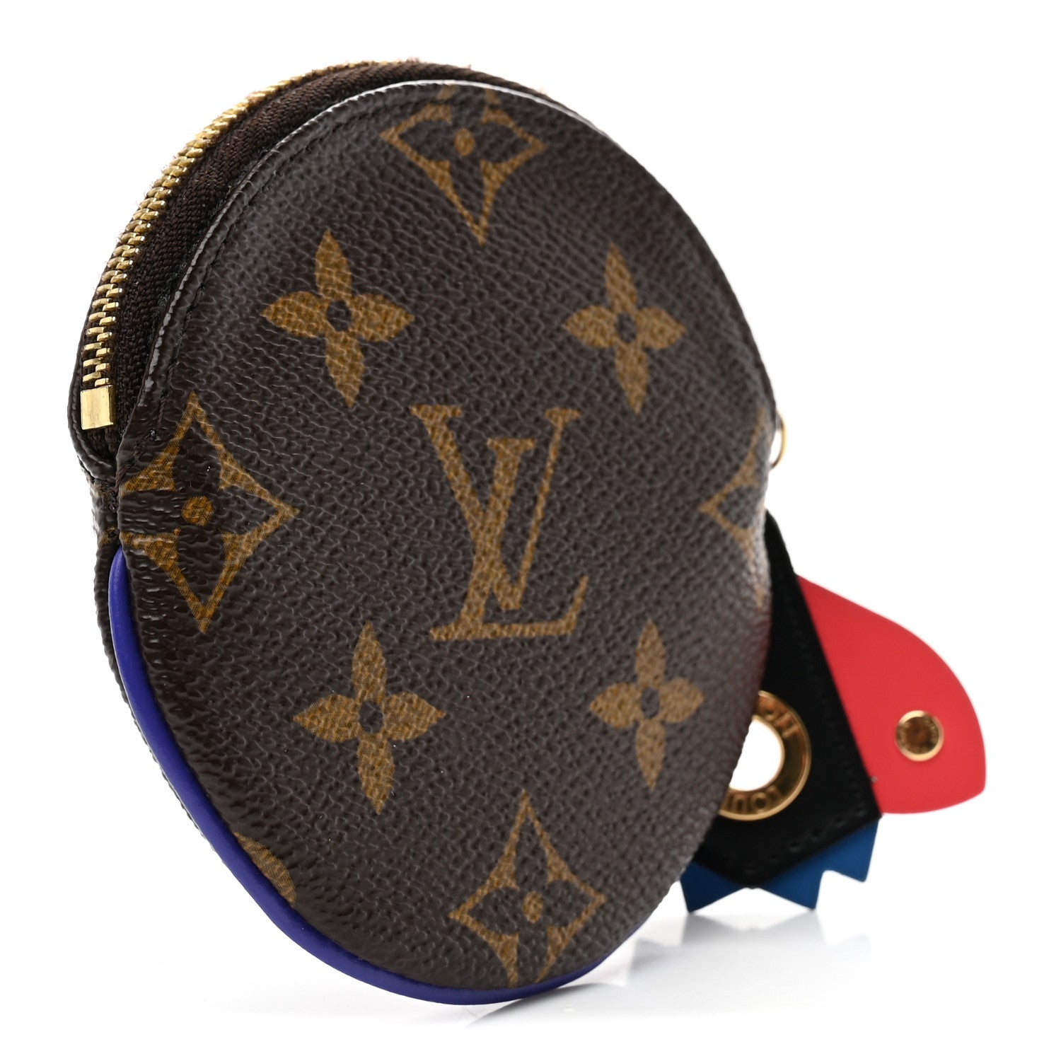 Monogram Totem Round Coin Purse Magenta