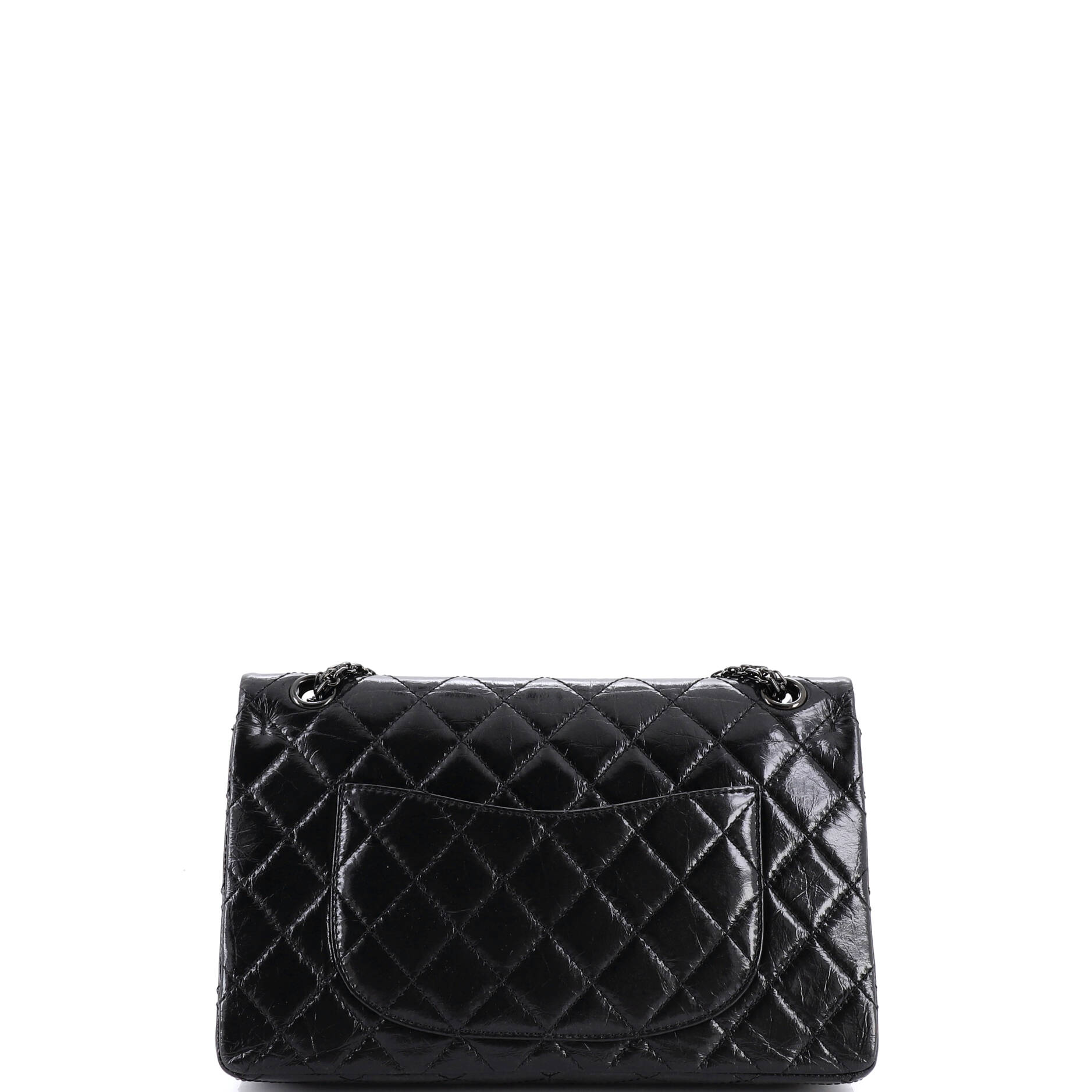 So Black Reissue 2.55 Flap Bag Quilted Glazed Calfskin 226