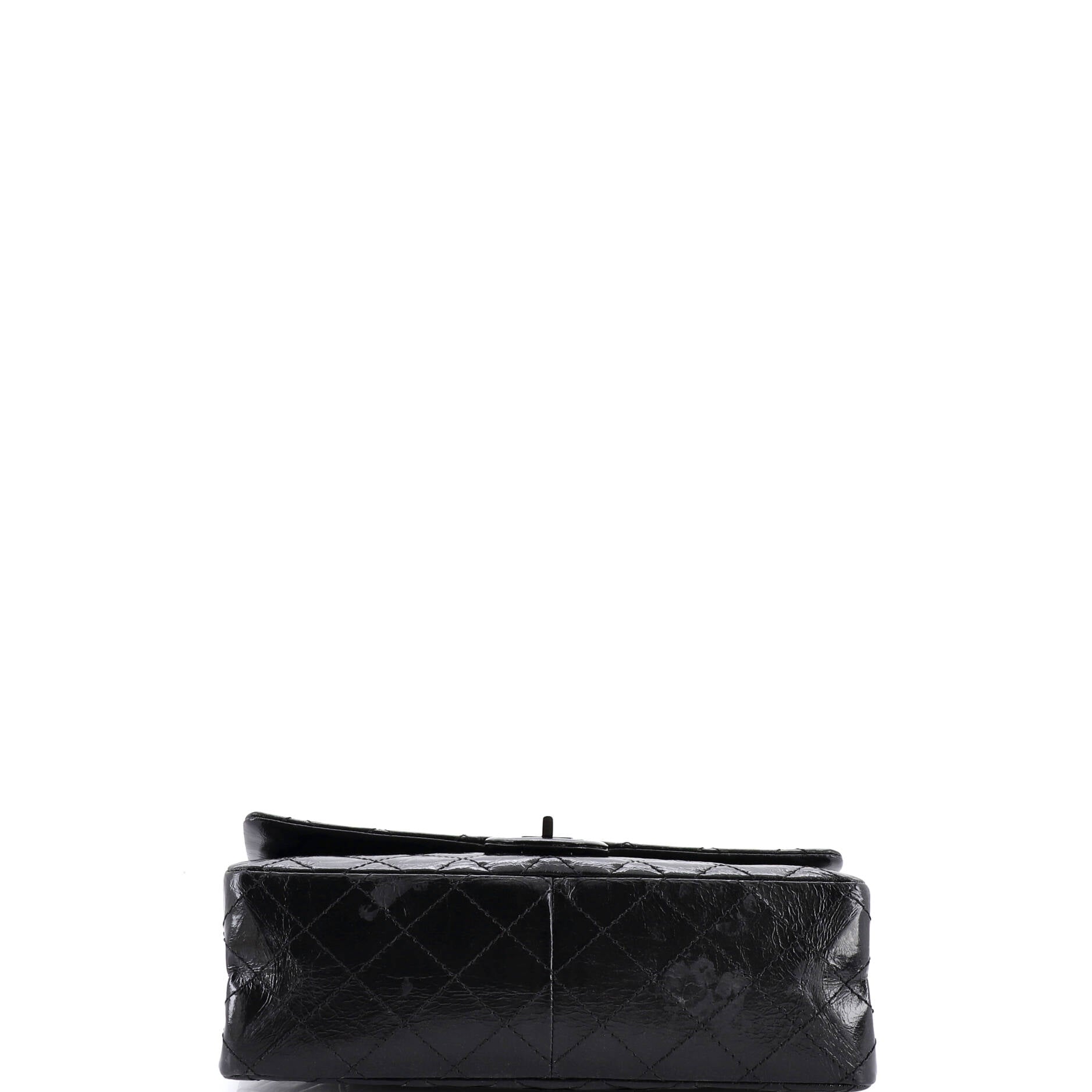 So Black Reissue 2.55 Flap Bag Quilted Glazed Calfskin 226