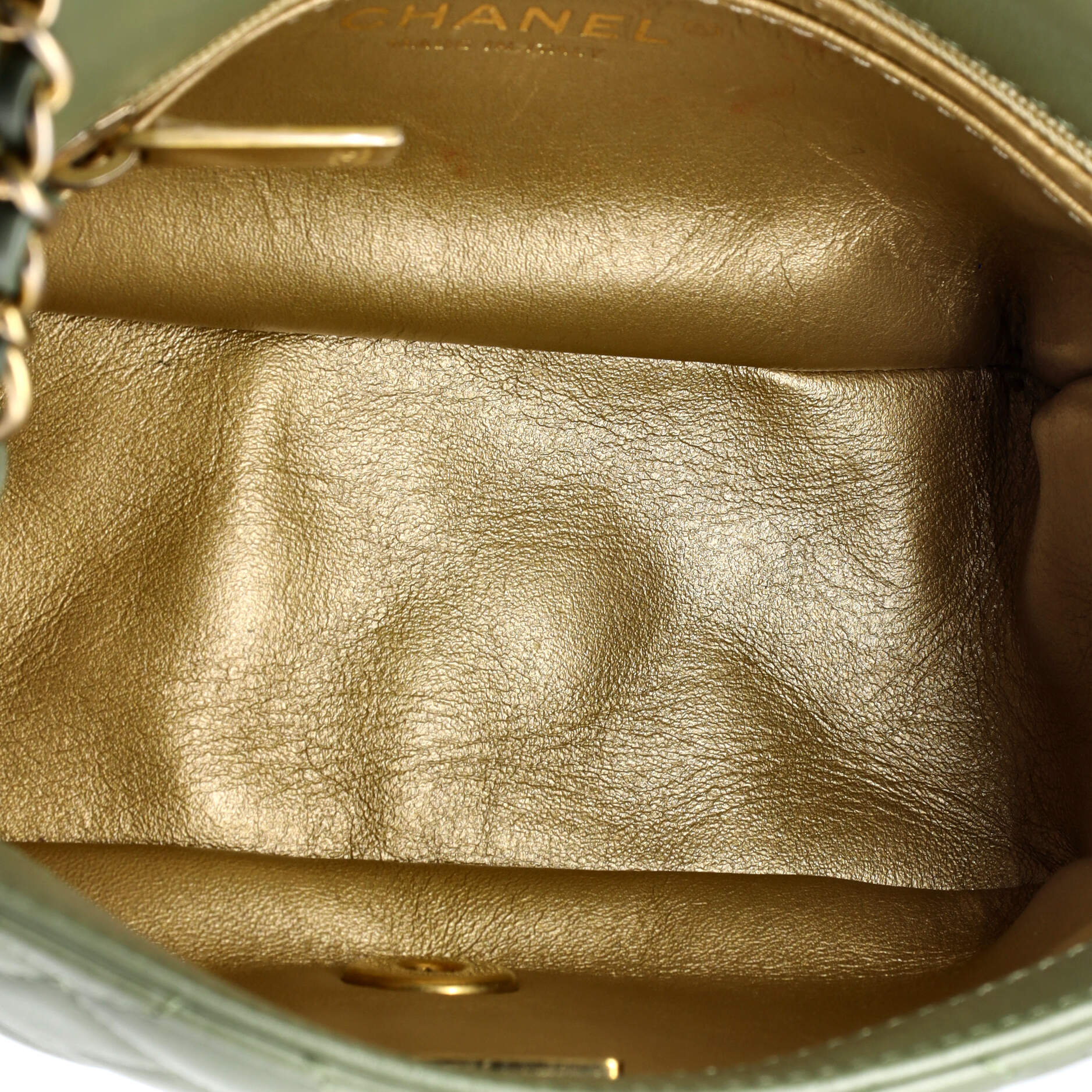 Pearl Crush Square Flap Bag Quilted Lambskin Mini