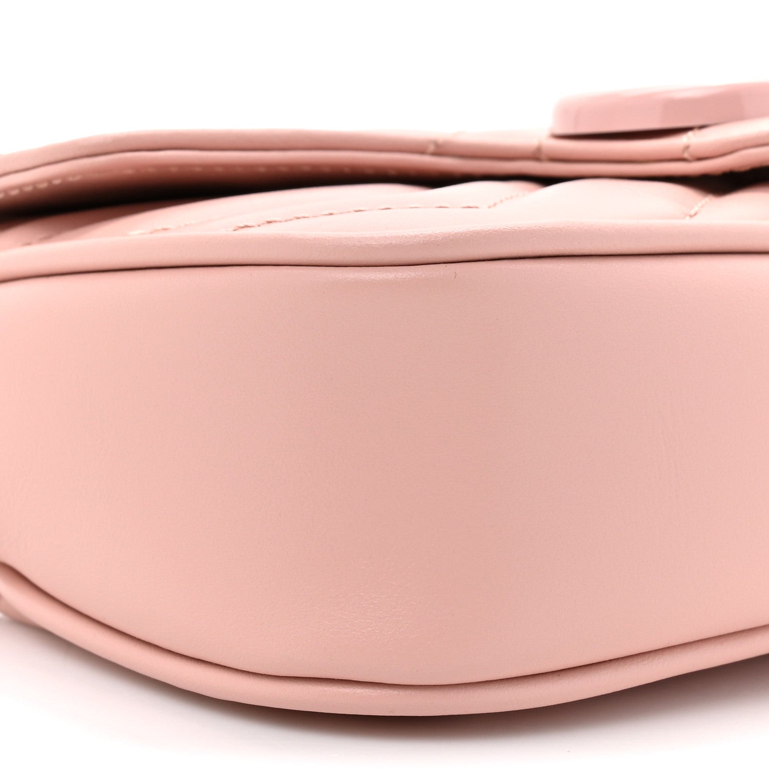 Calfskin Matelasse Monochrome GG Marmont Chain Belt Bag Perfect Pink