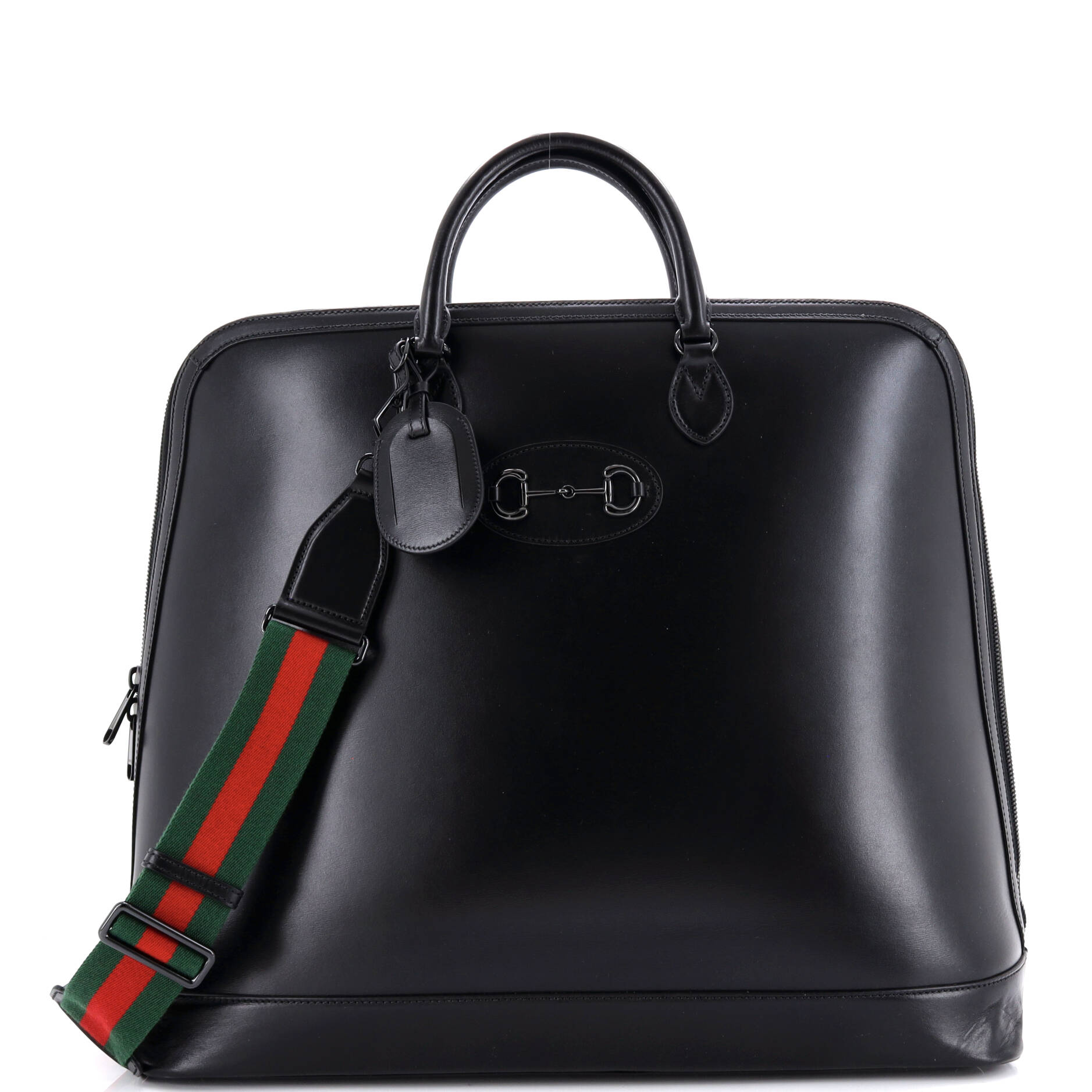 Horsebit 1955 Web Duffle Bag Leather Large