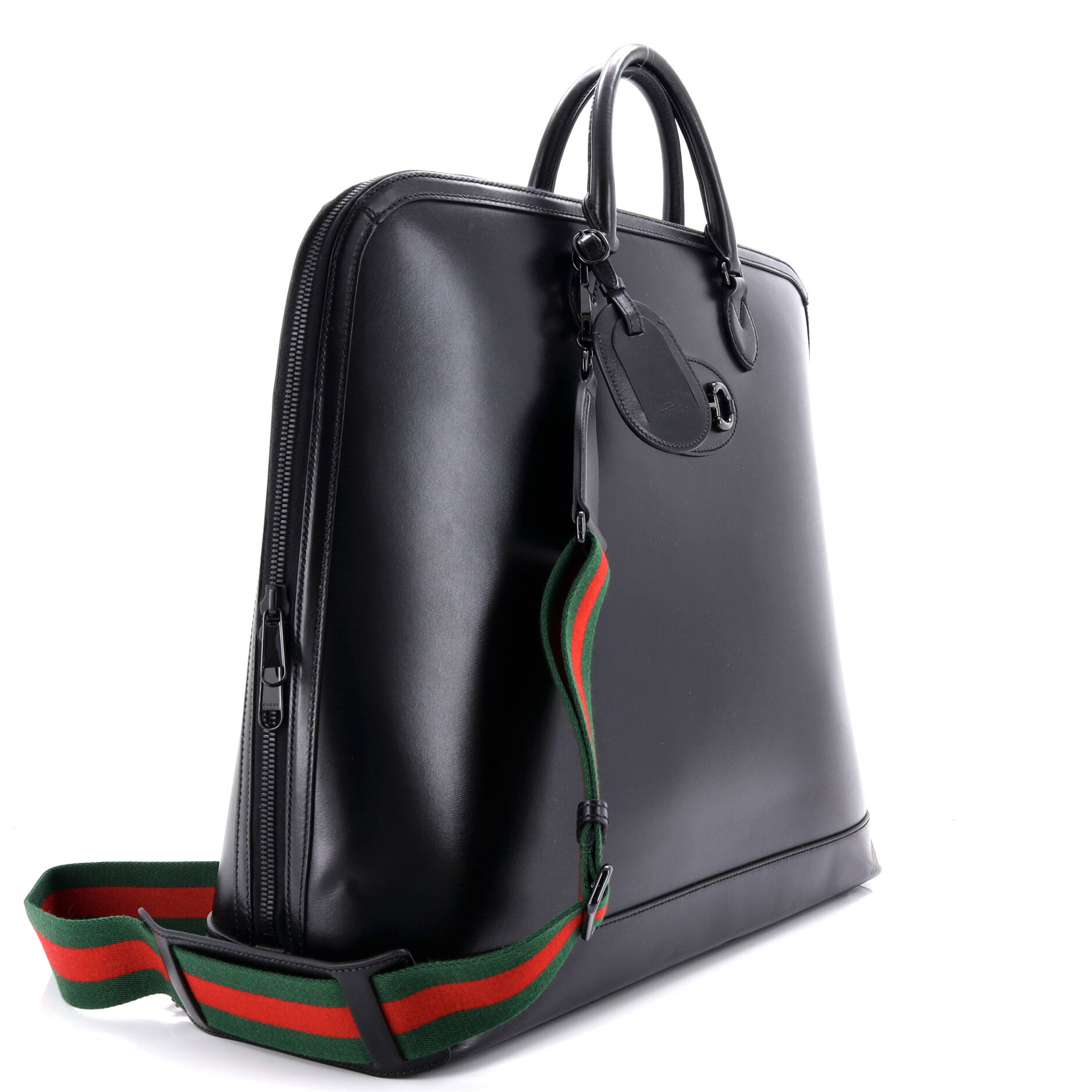 Horsebit 1955 Web Duffle Bag Leather Large