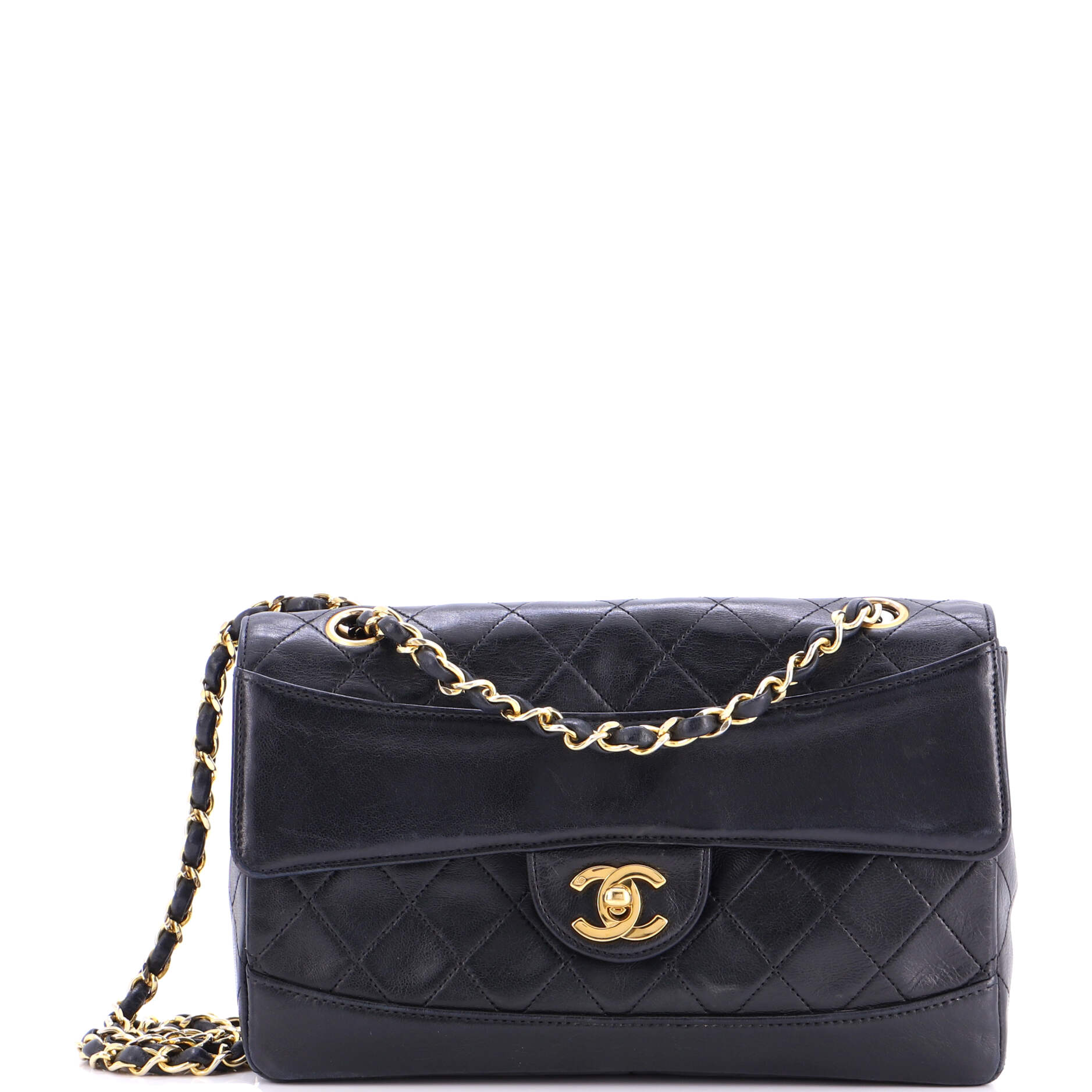 Vintage CC Chain Flap Bag Quilted Lambskin Medium