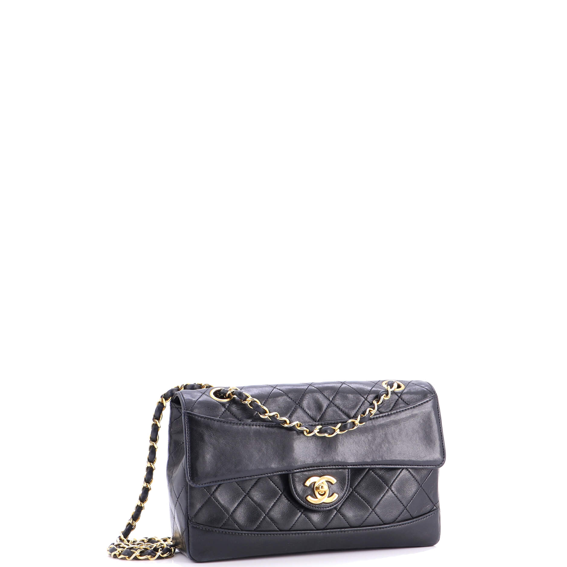 Vintage CC Chain Flap Bag Quilted Lambskin Medium