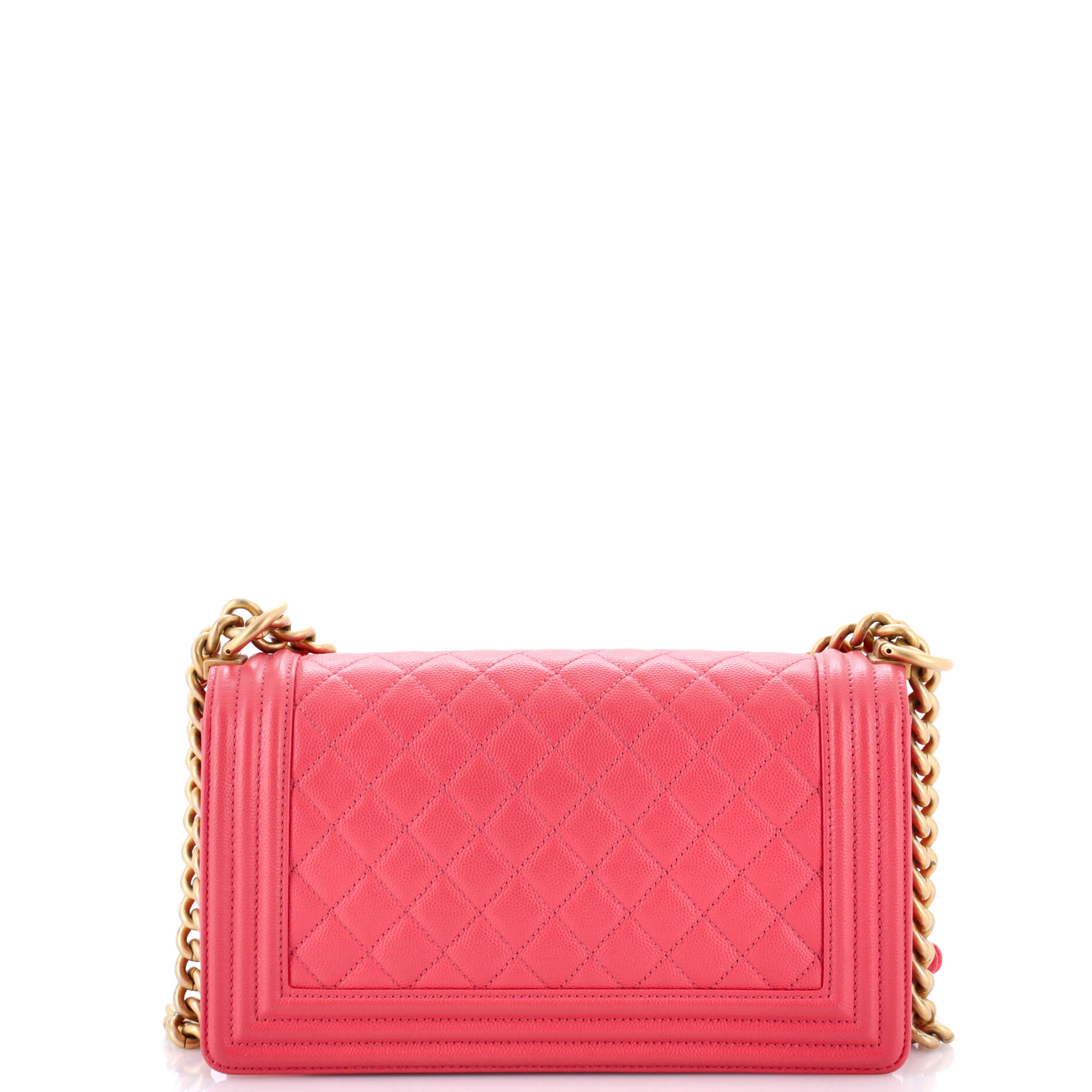 Boy Flap Bag Quilted Caviar Old Medium