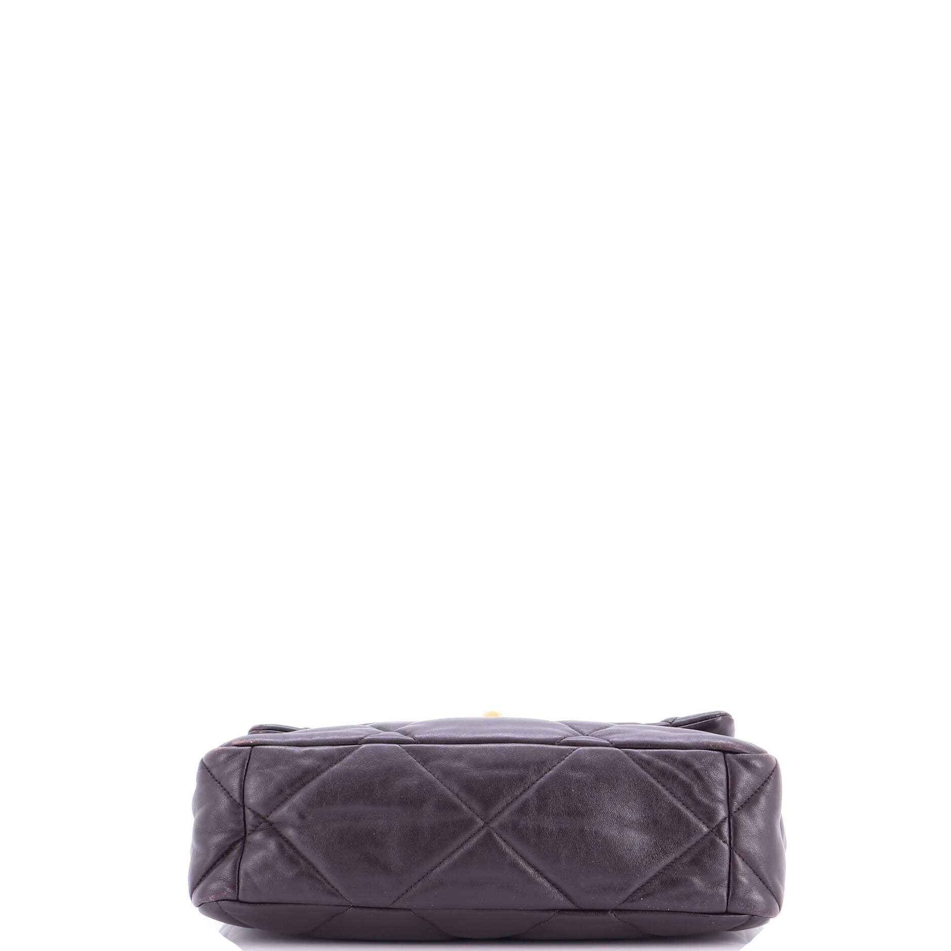 19 Flap Bag Quilted Leather Large