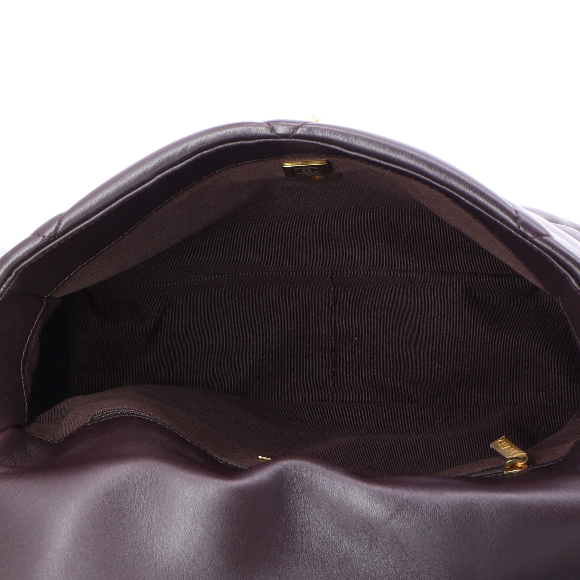 19 Flap Bag Quilted Leather Large