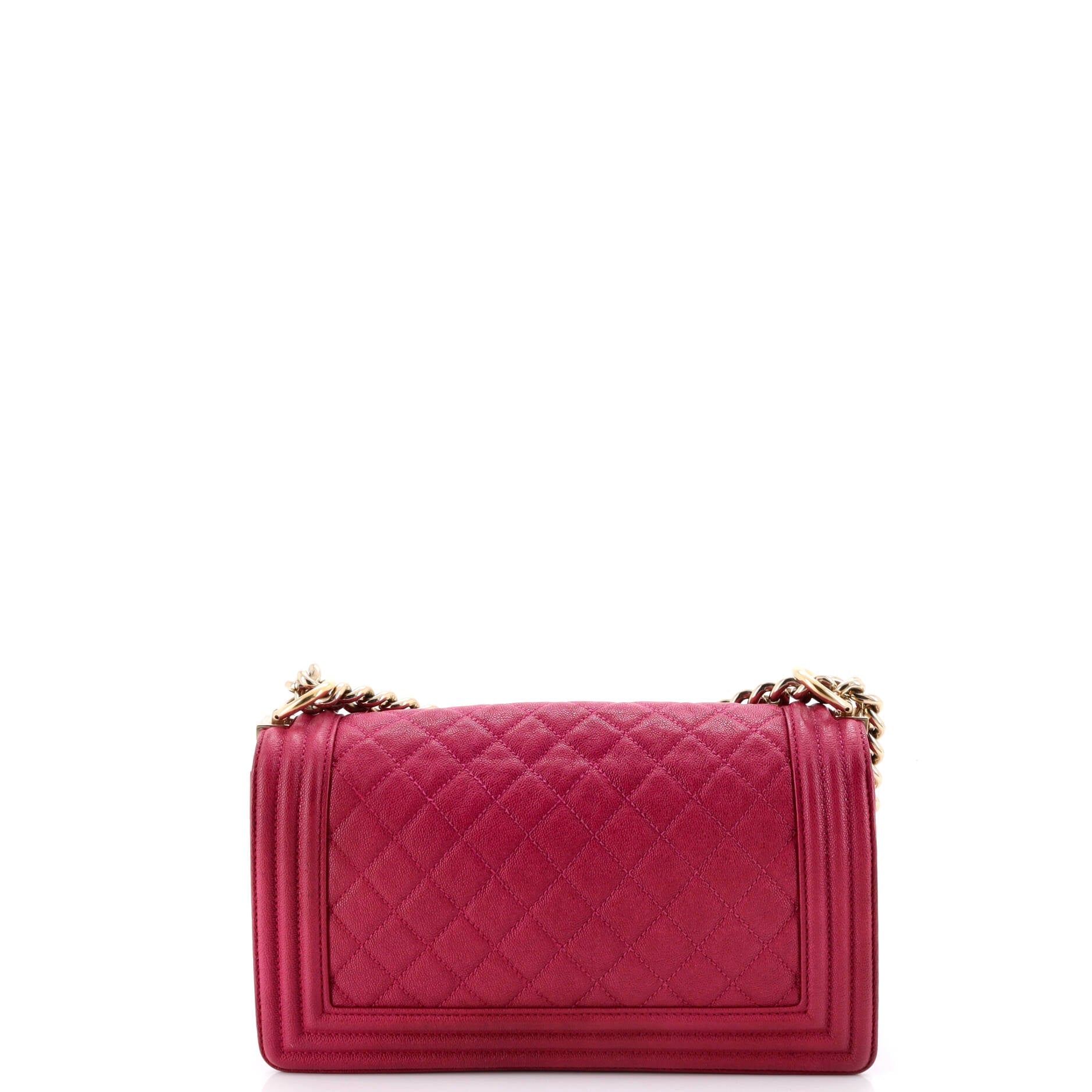 Boy Flap Bag Quilted Caviar Old Medium
