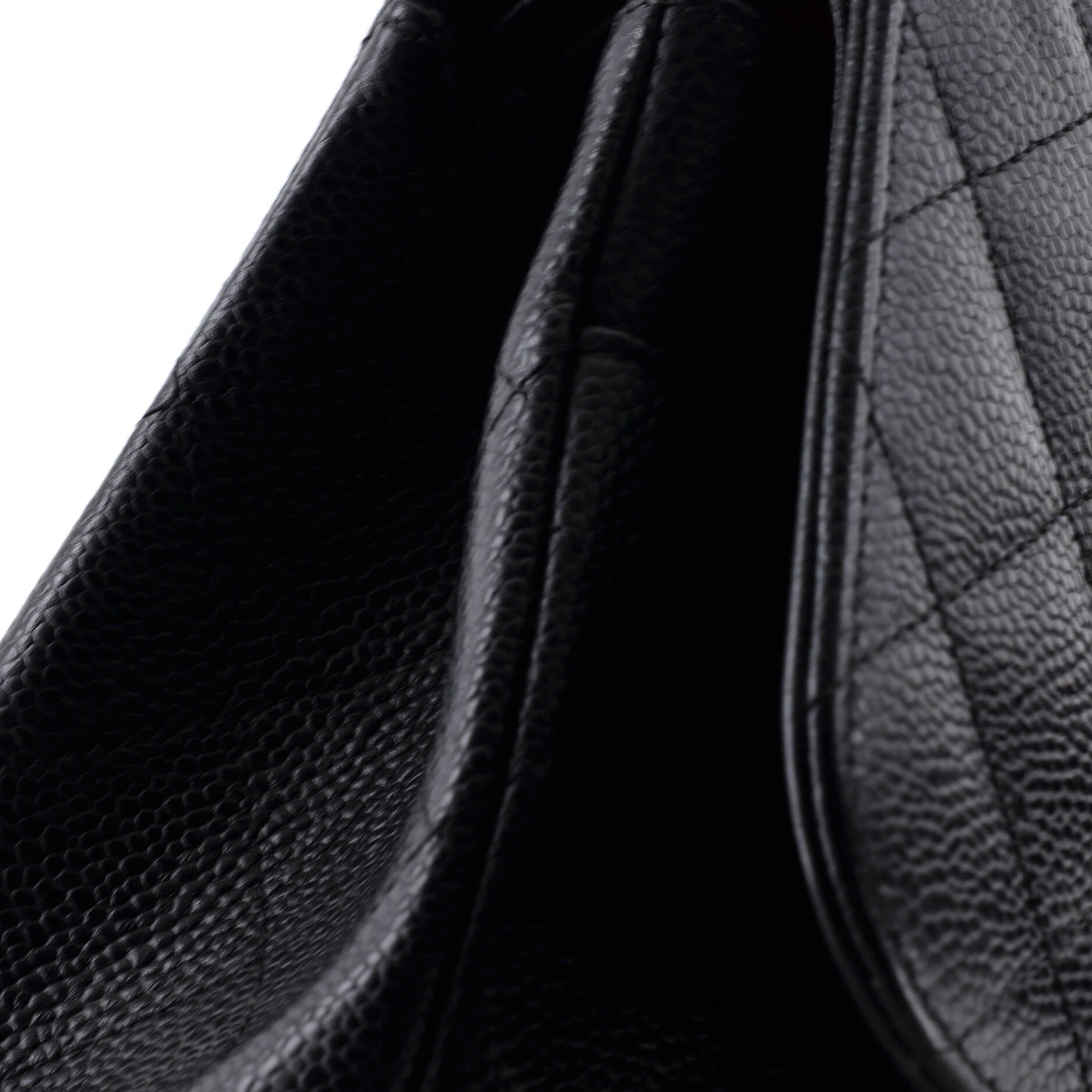 Classic Double Flap Bag Quilted Caviar Jumbo