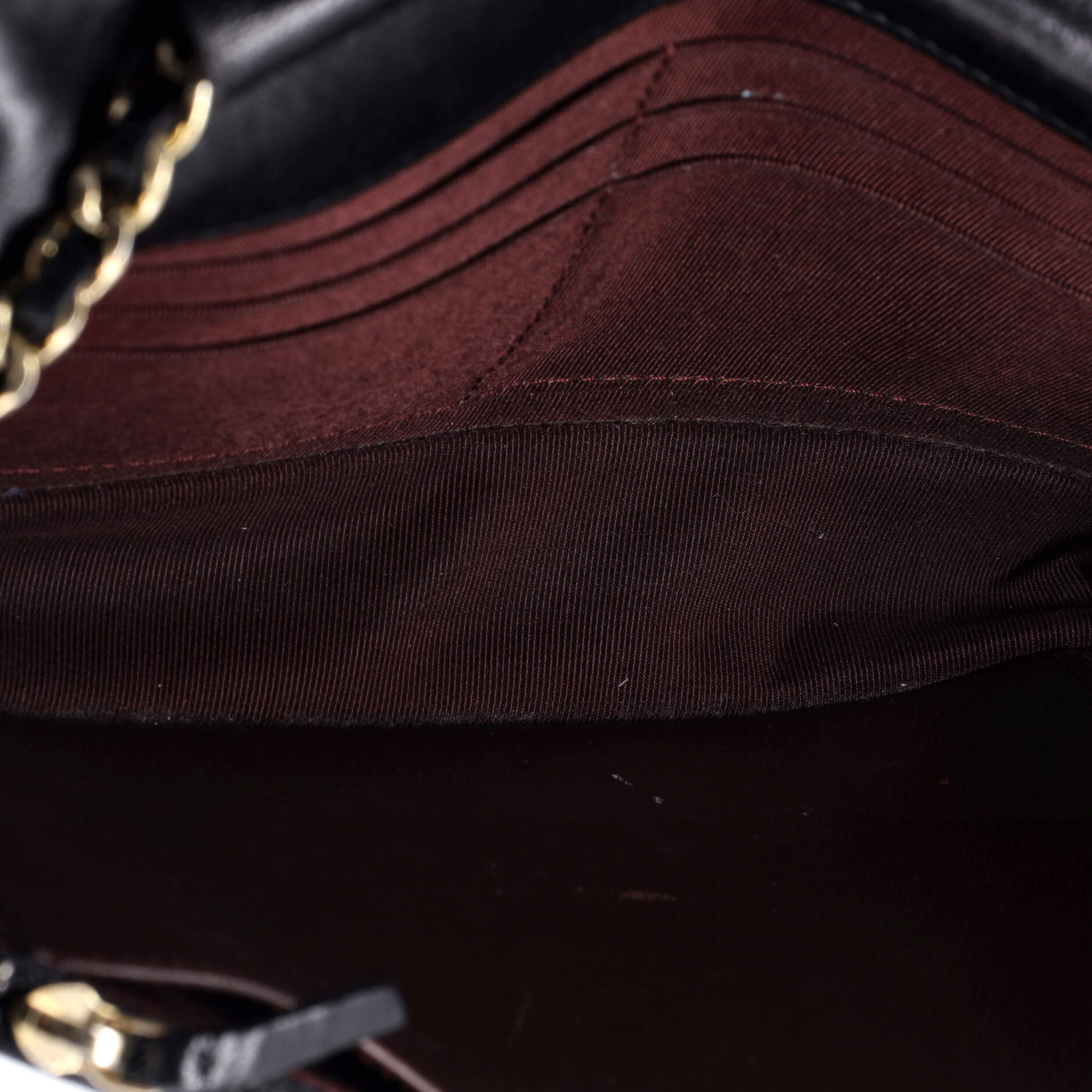 Wallet on Chain Chevron Lambskin