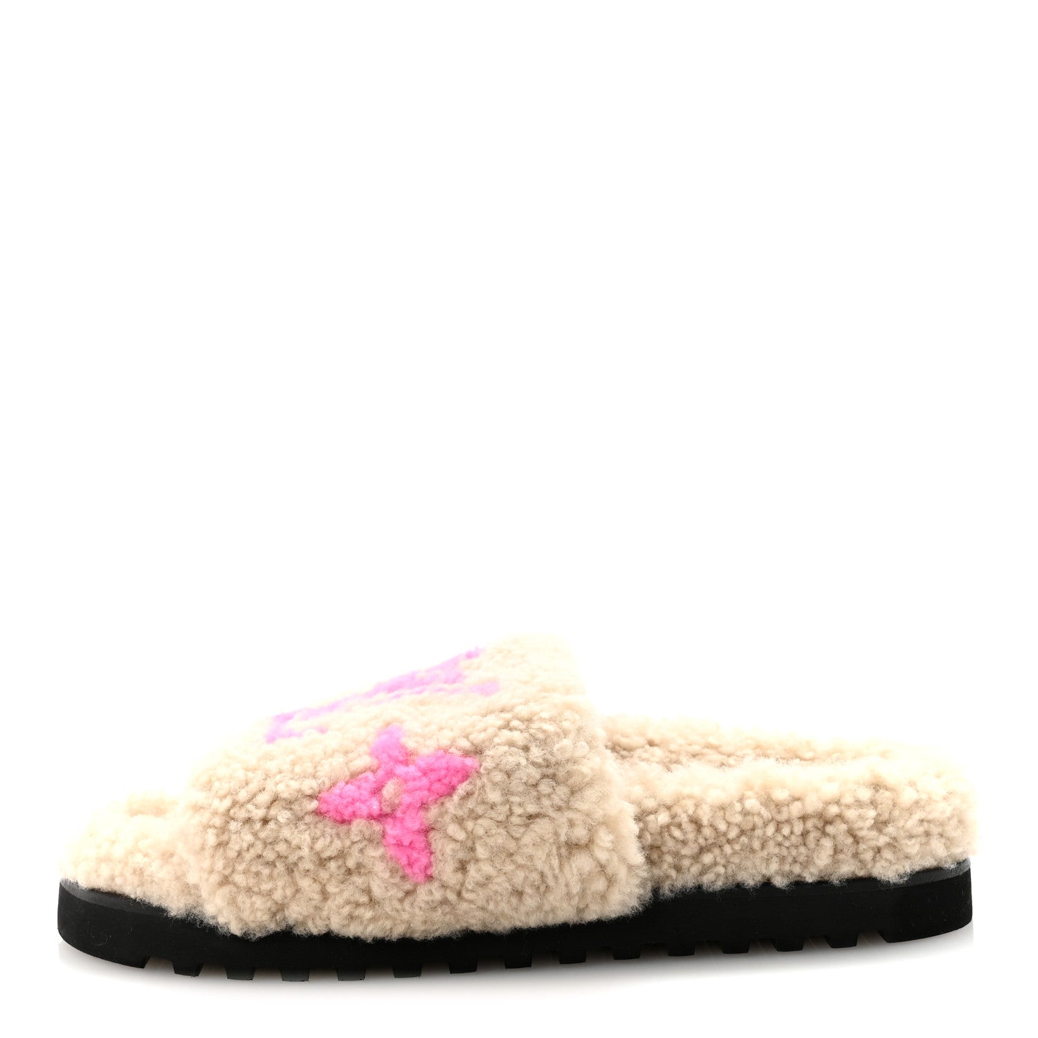 Shearling Paseo Flat Comfort Mule 36 Beige