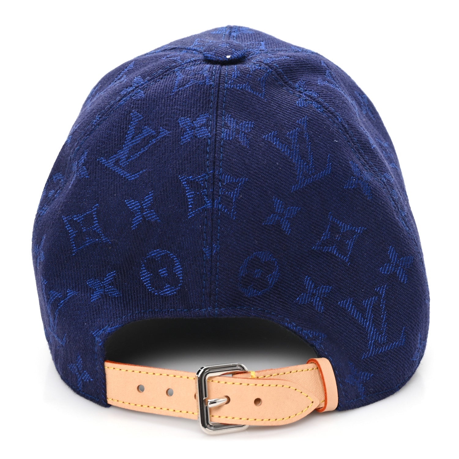 Cotton Monogram Essential Cap M Blue