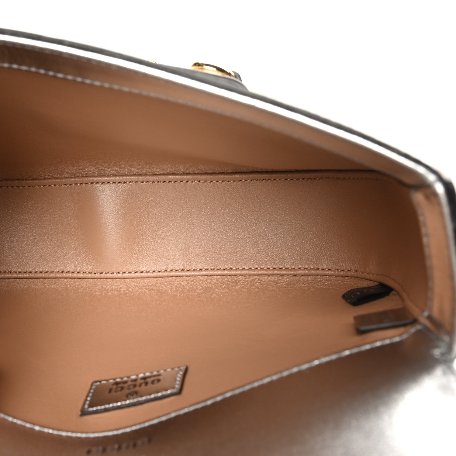 Lizard Mini Horsebit 1955 Shoulder Bag Silver