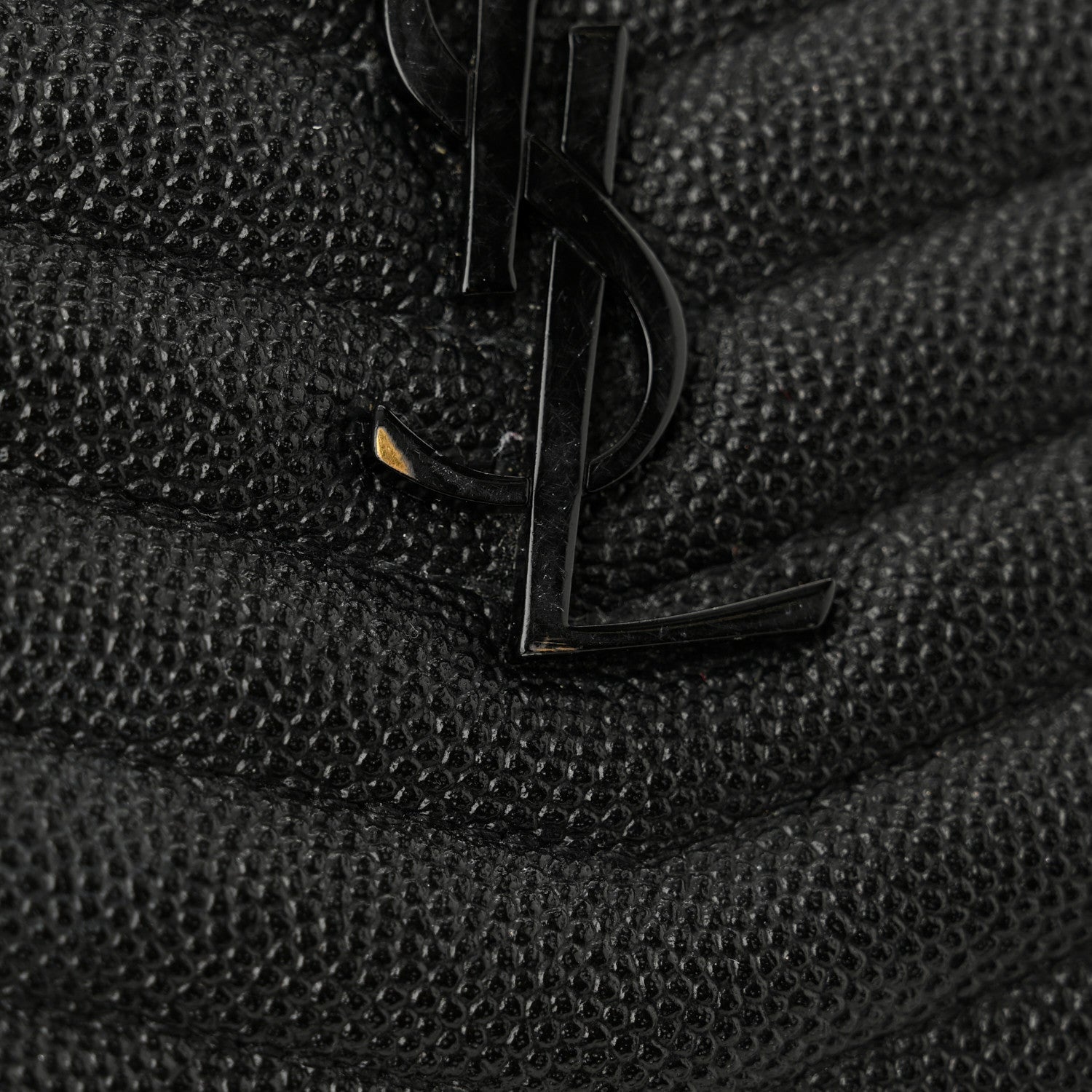 Grain De Poudre Matelasse Monochrome Monogram Mini Lou Camera Bag Black