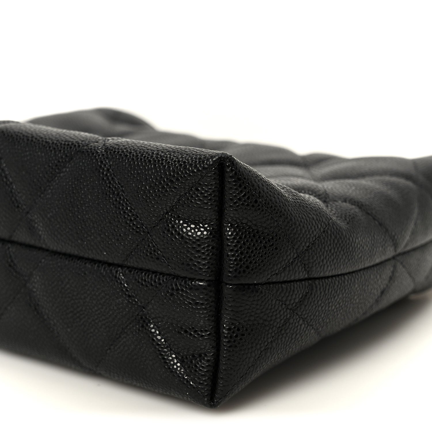 Caviar Quilted Chanel Way Clutch With Chain Black