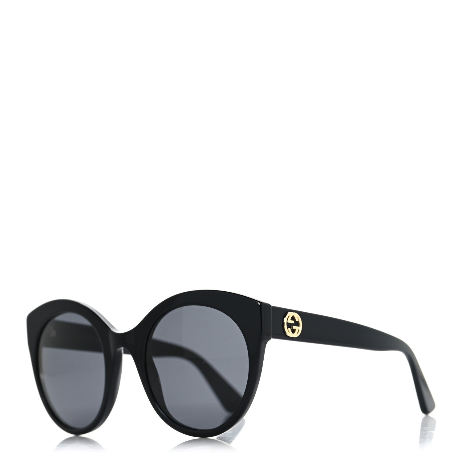 Round GG Sunglasses GG0028S Black