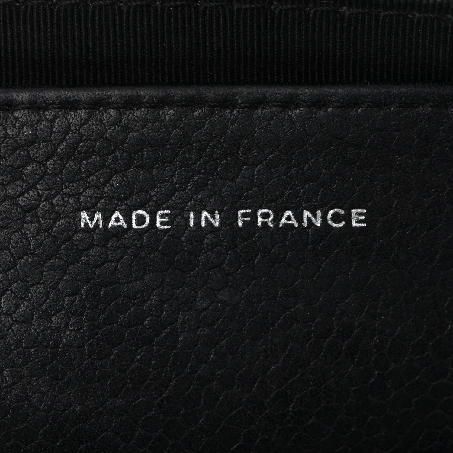 Lambskin Half Moon Wallet On Chain WOC Black