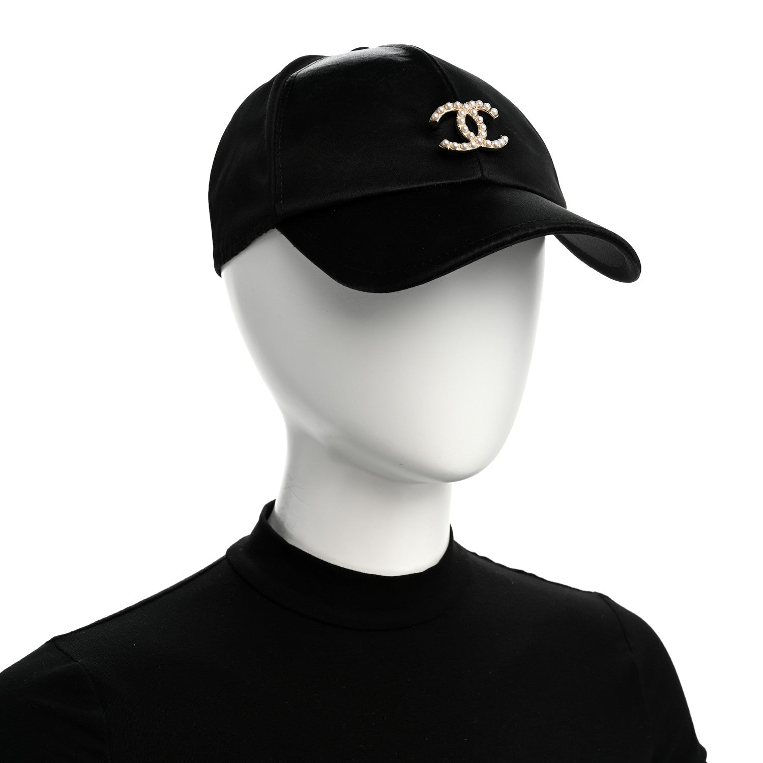 Silk Pearl CC Cap Hat Black