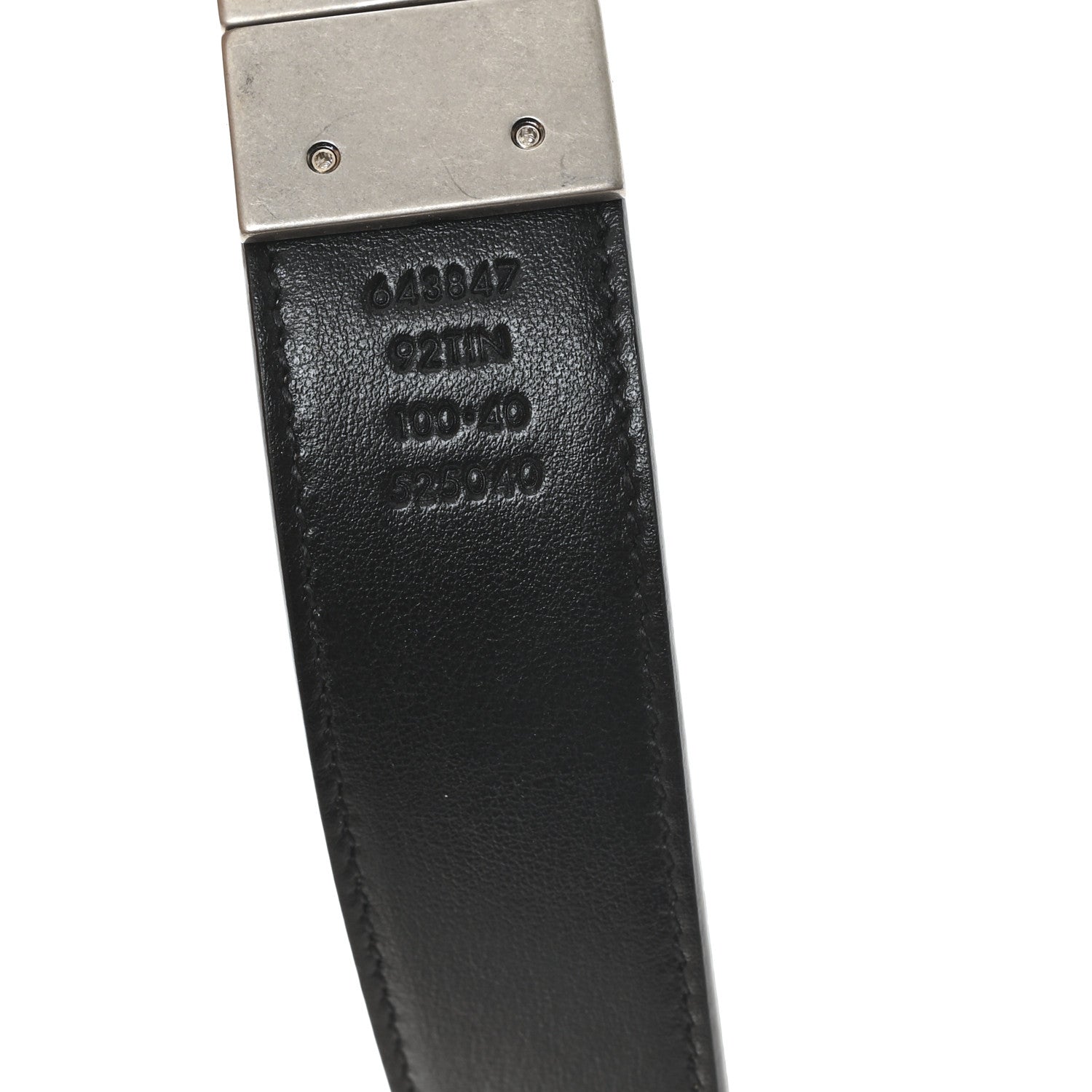GG Supreme Monogram Plutone Calfskin Palladium Double G Reversible 30mm Belt 100 40 Beige Ebony Black