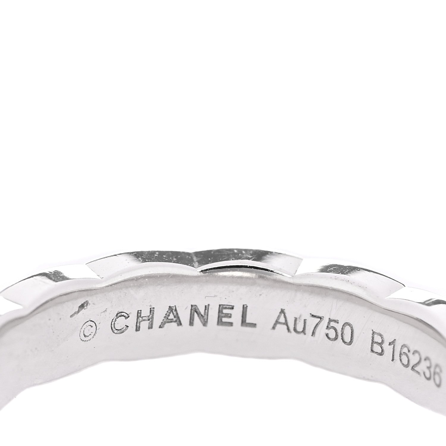 18K White Gold Mini Coco Crush Ring 45 3.25