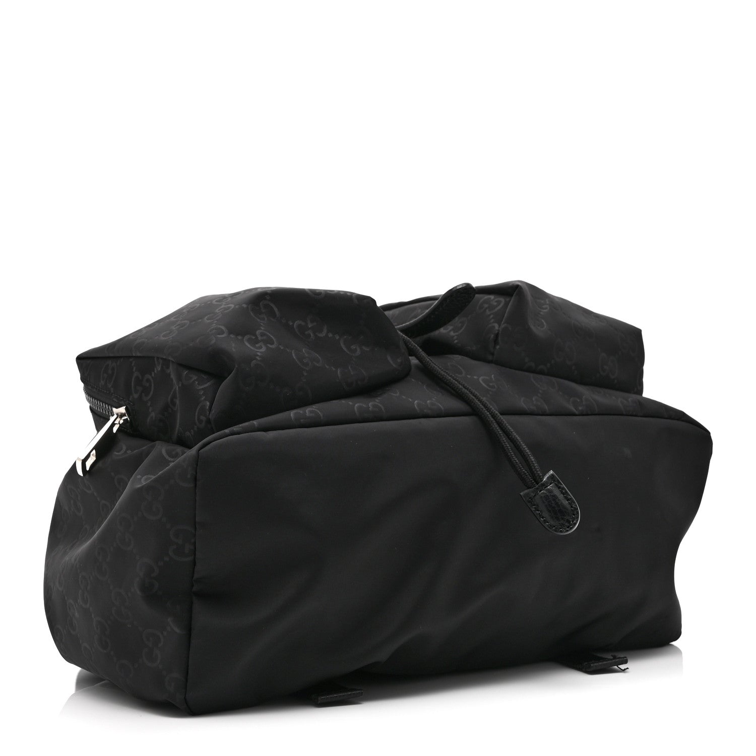 Nylon Monogram Small Single Buckle Backpack Black