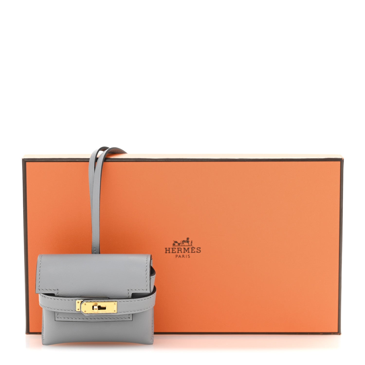 Swift Kelly Festival Bag Charm Gris Pantin