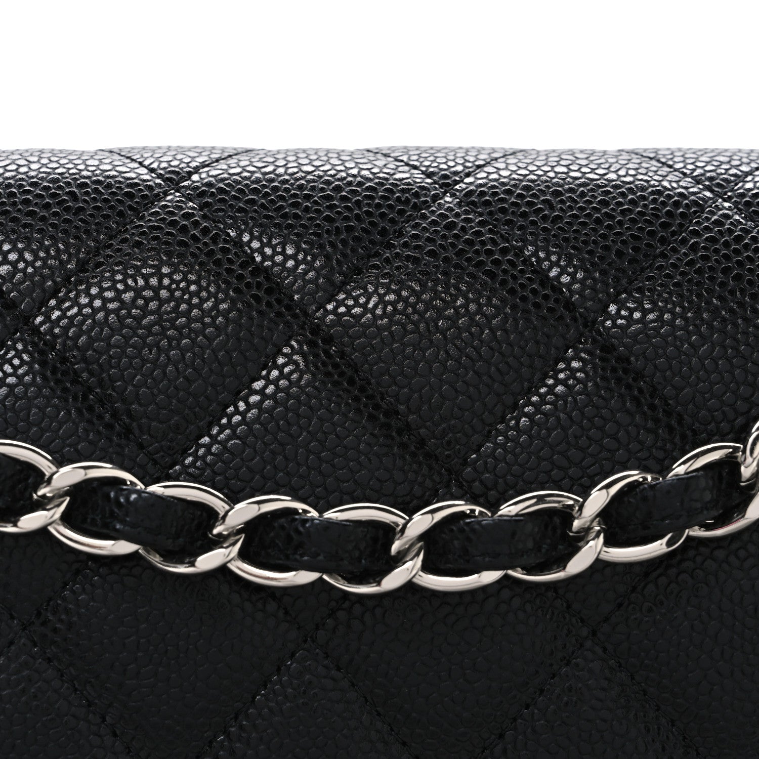 Caviar Quilted Maxi Double Flap Black