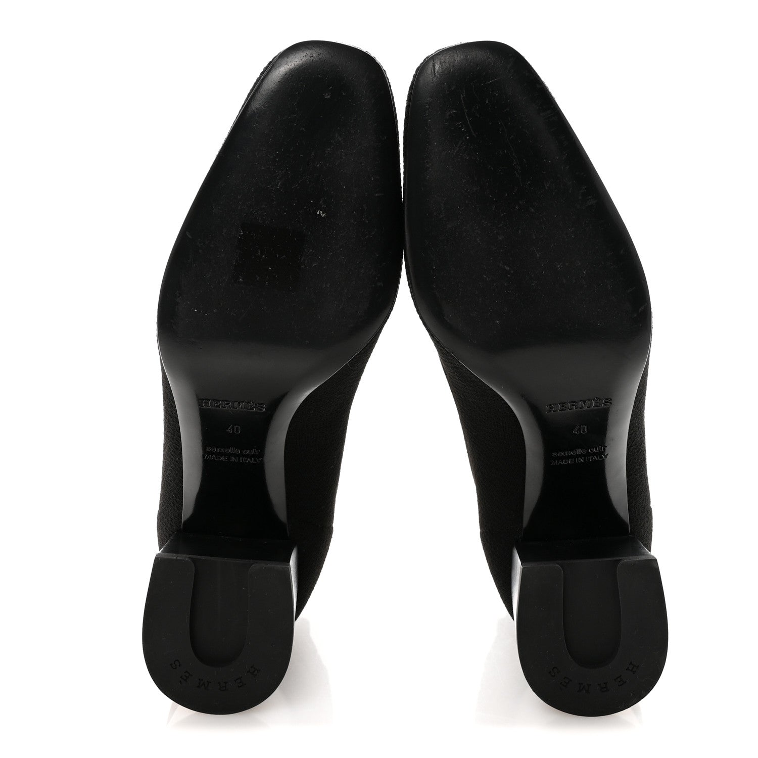 Knit Calfskin Volver 60 Ankle Boots 40 Black