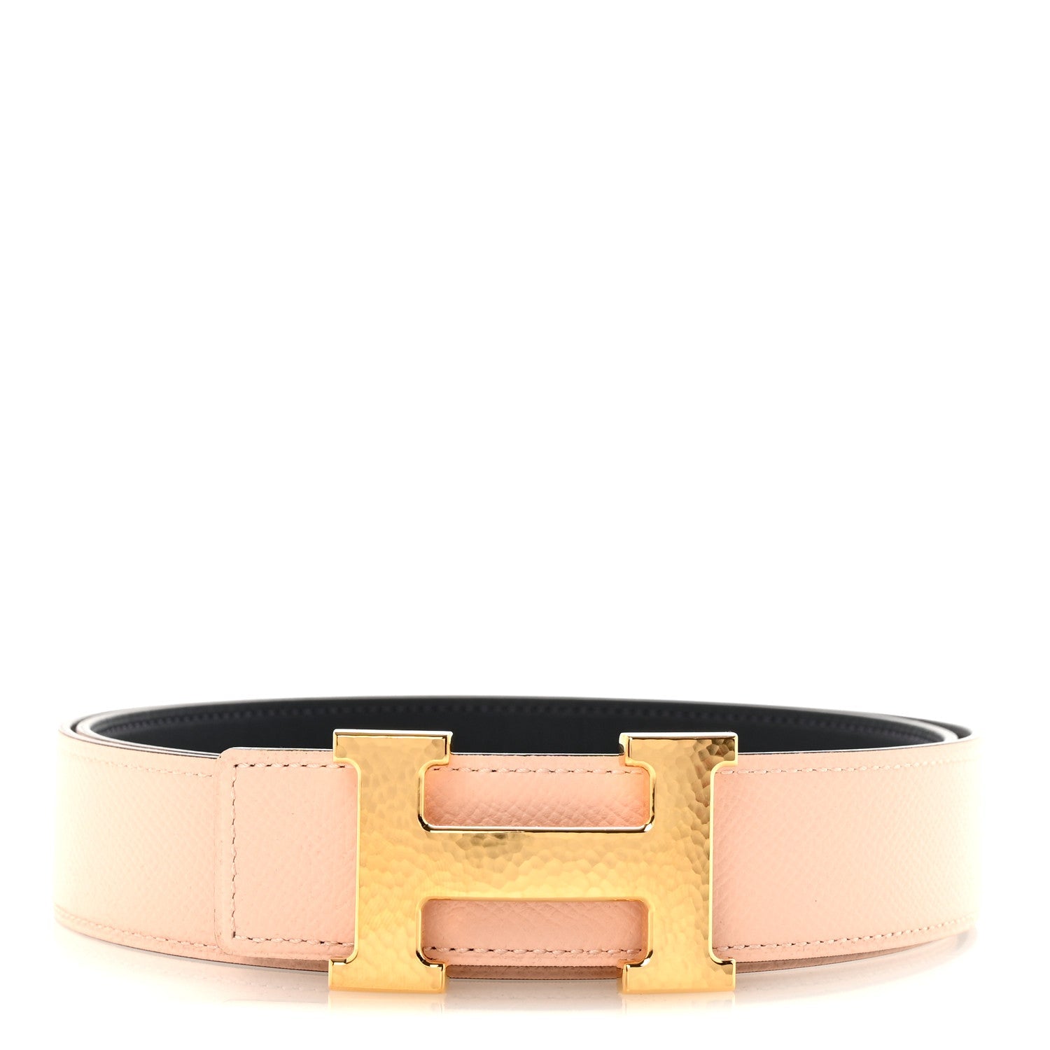 Swift Epsom Reversible 32mm Martelee H Belt 90 36 Bleu Indigo Rose Eglantine