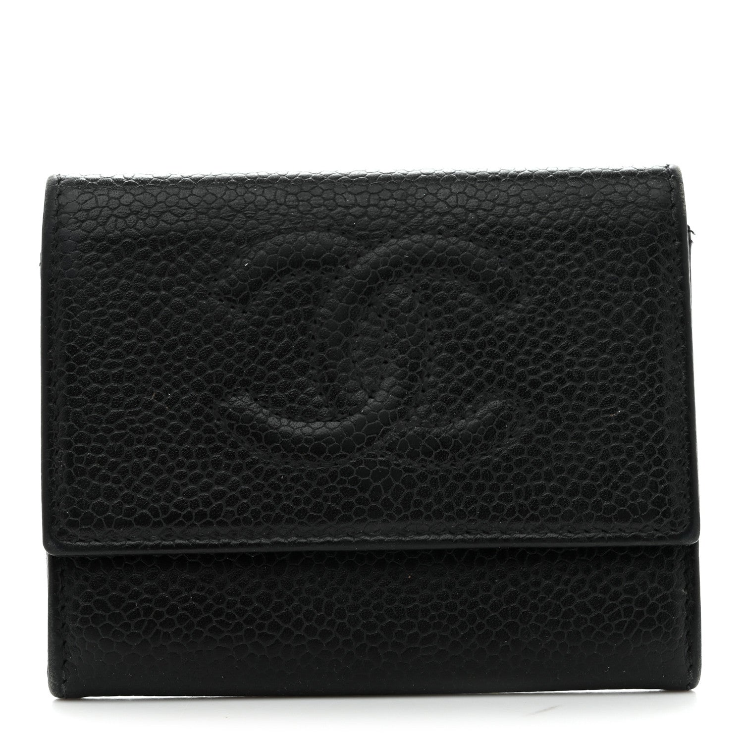 Caviar Timeless CC Flap Card Holder Black