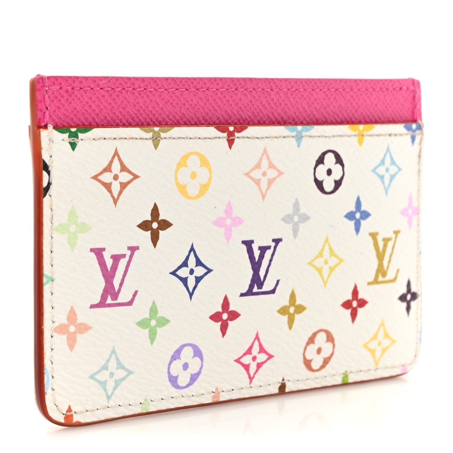 LV X TM Monogram Multicolor Card Holder Kawaii Pink