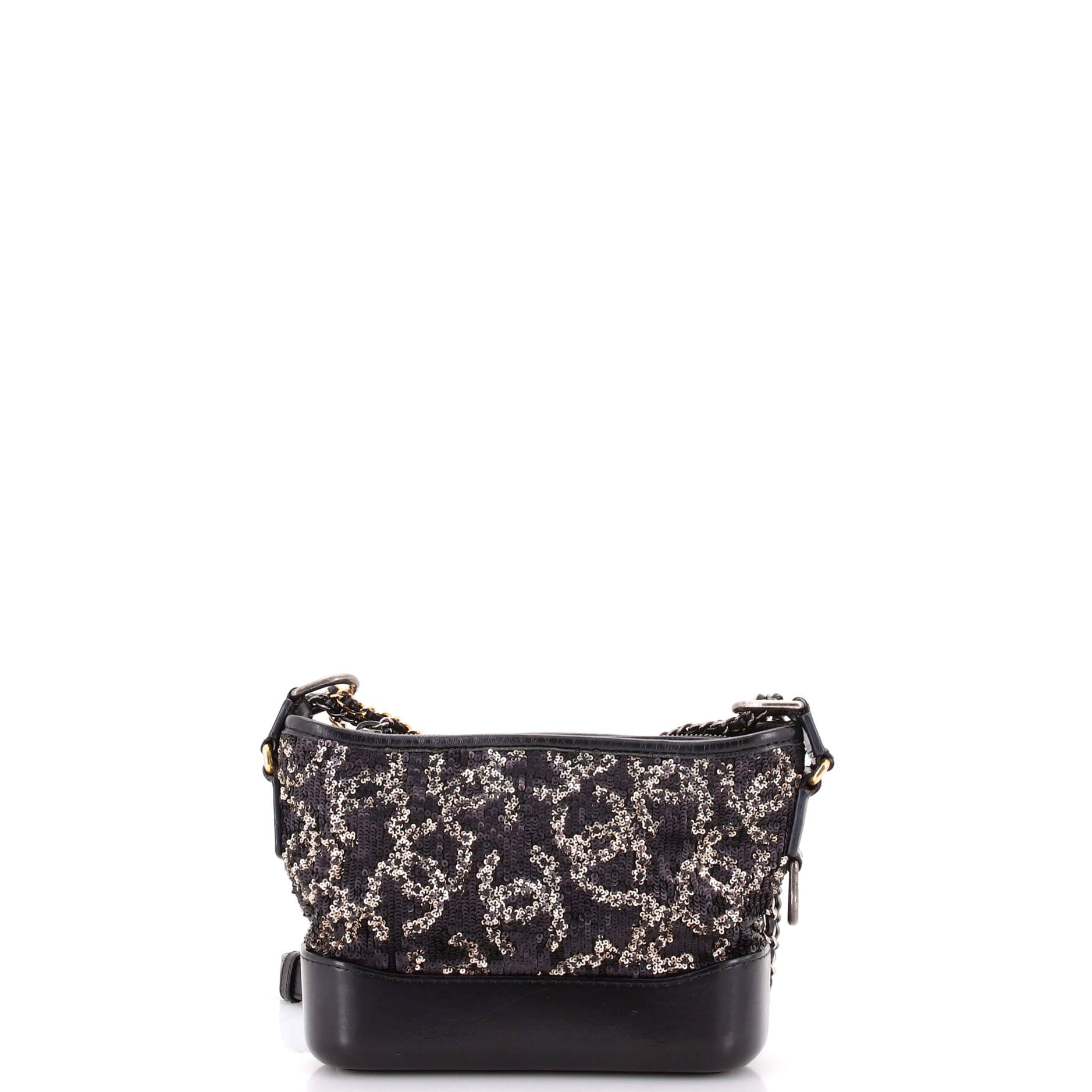 Gabrielle Hobo Logo Motif Sequins Small