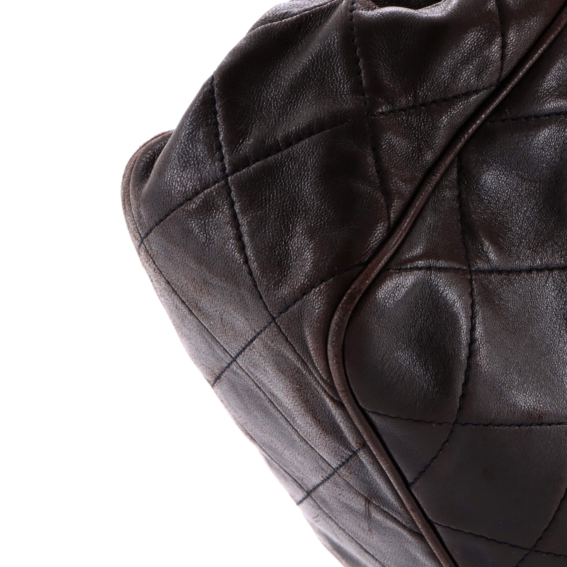 Vintage Front Pocket Camera Bag Quilted Caviar Small