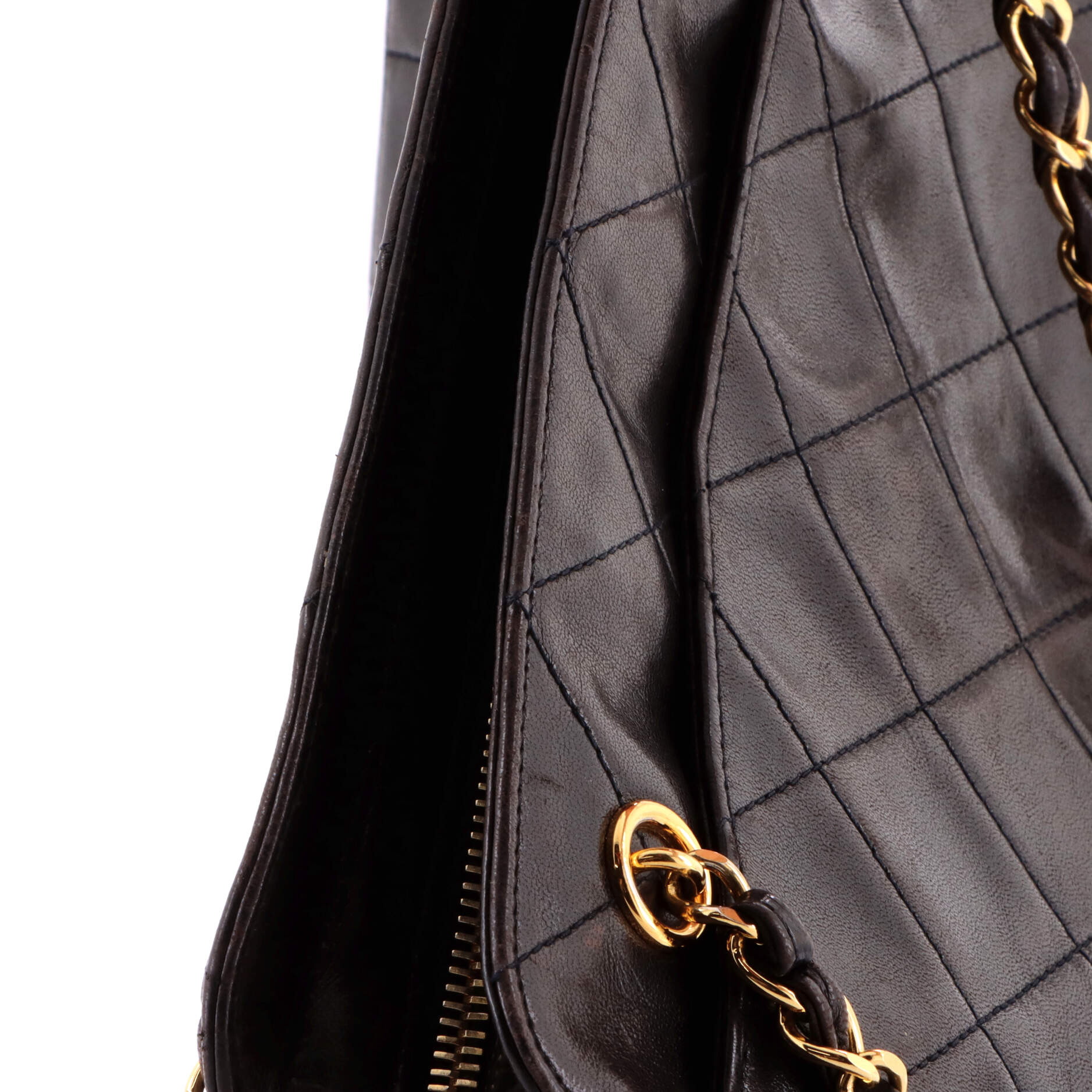 Vintage Front Pocket Camera Bag Quilted Caviar Small