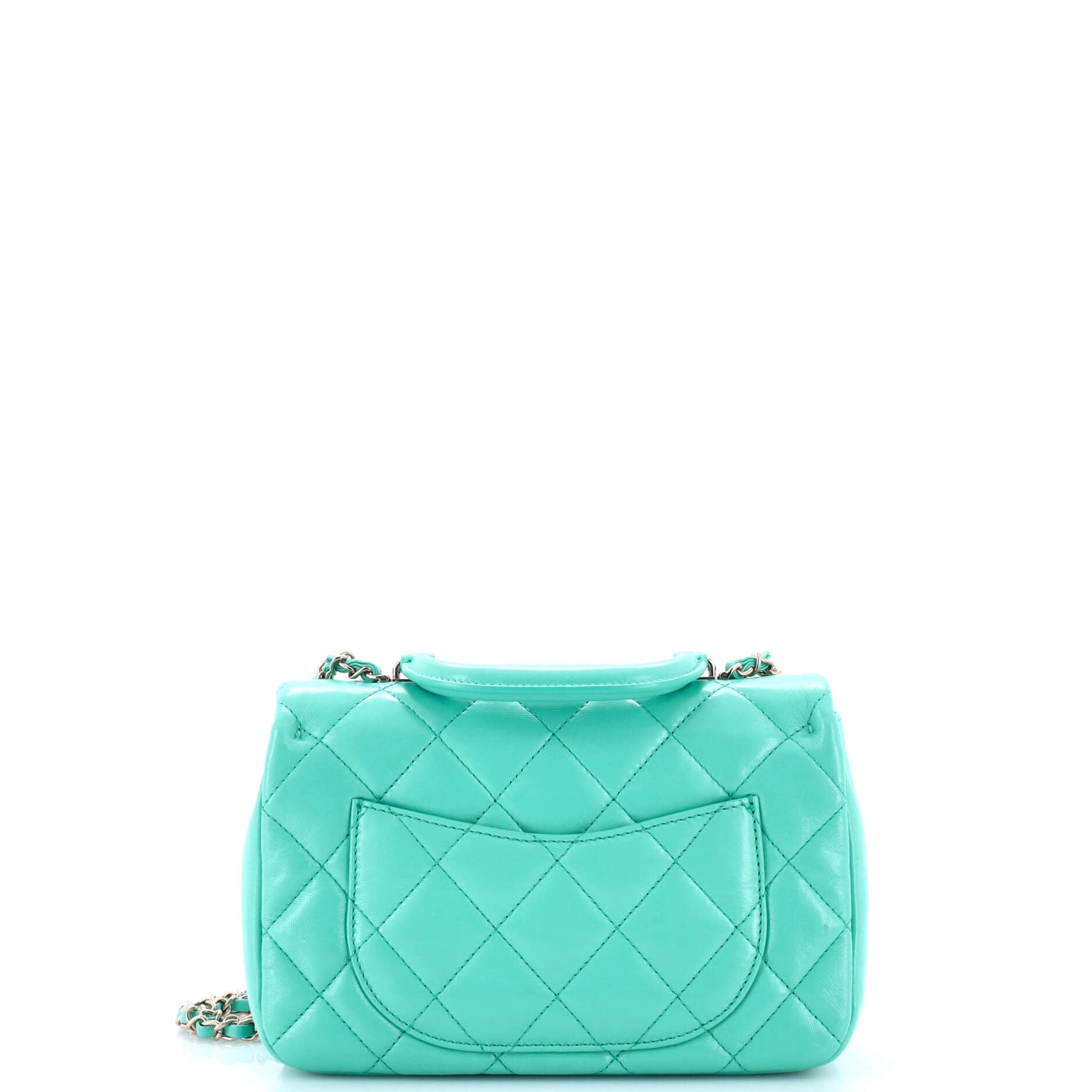 Coco Trip Flap Bag Quilted Shiny Lambskin Medium