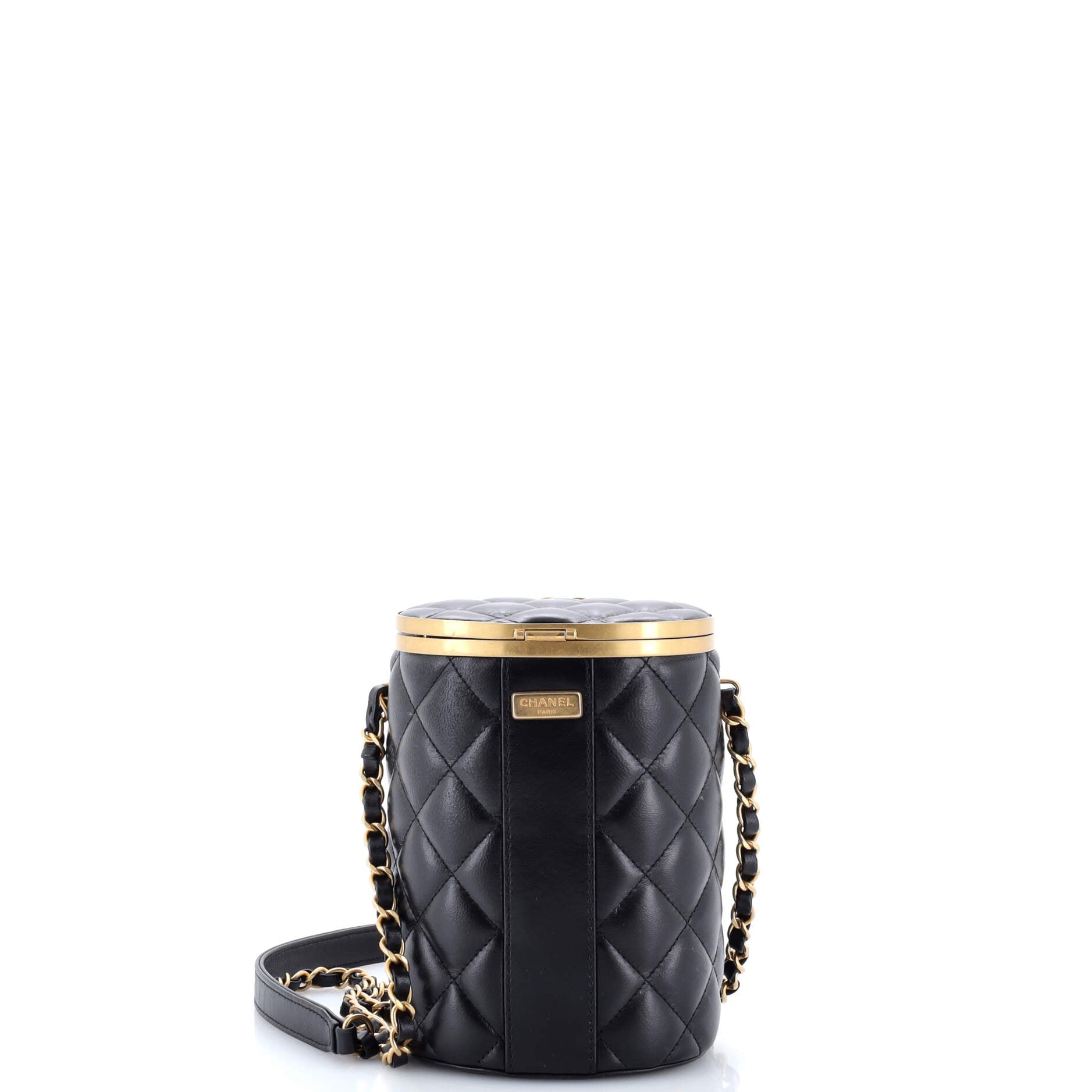 Crown Box Vanity Bag Quilted Lambskin Small