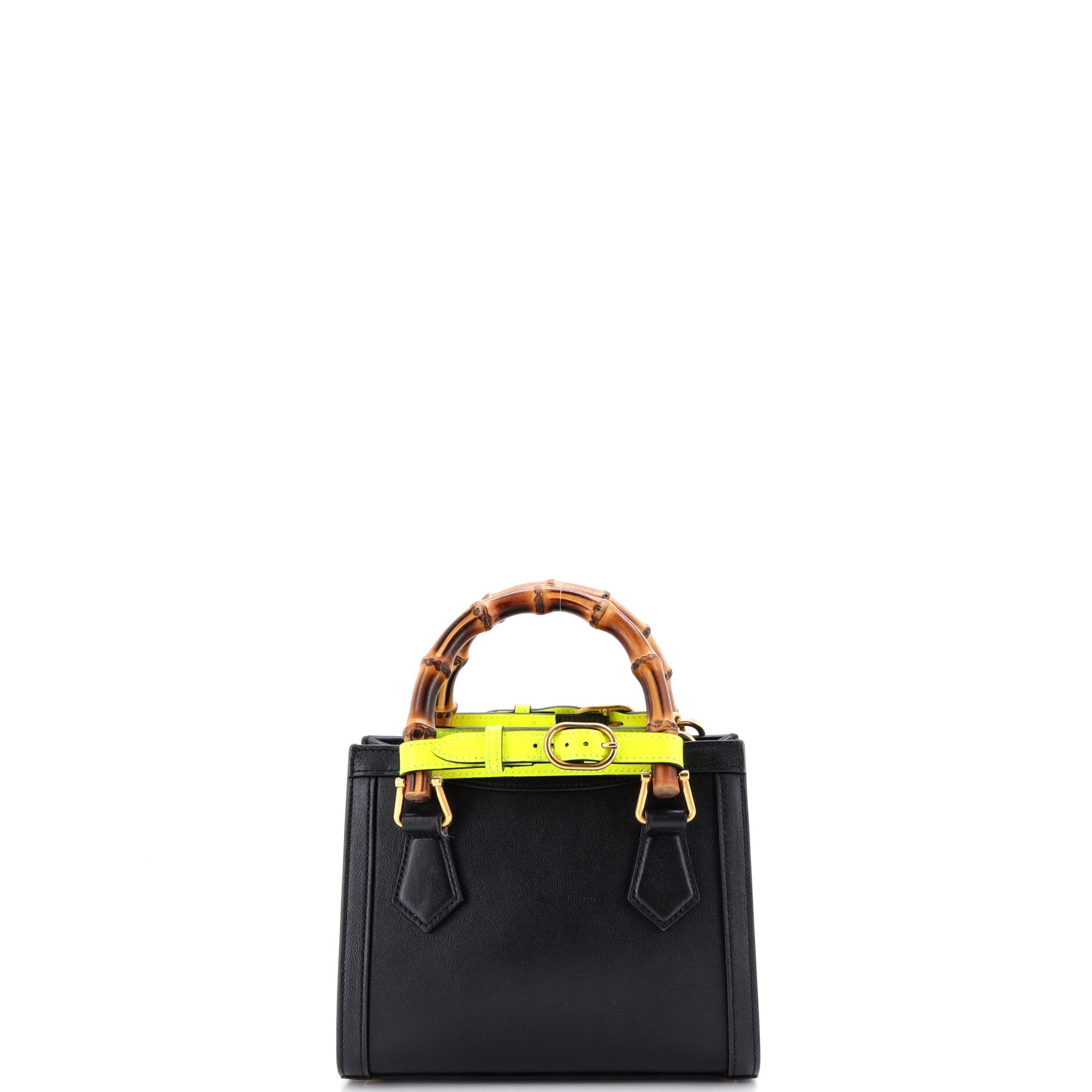 Diana NM Bamboo Handle Tote Leather Mini