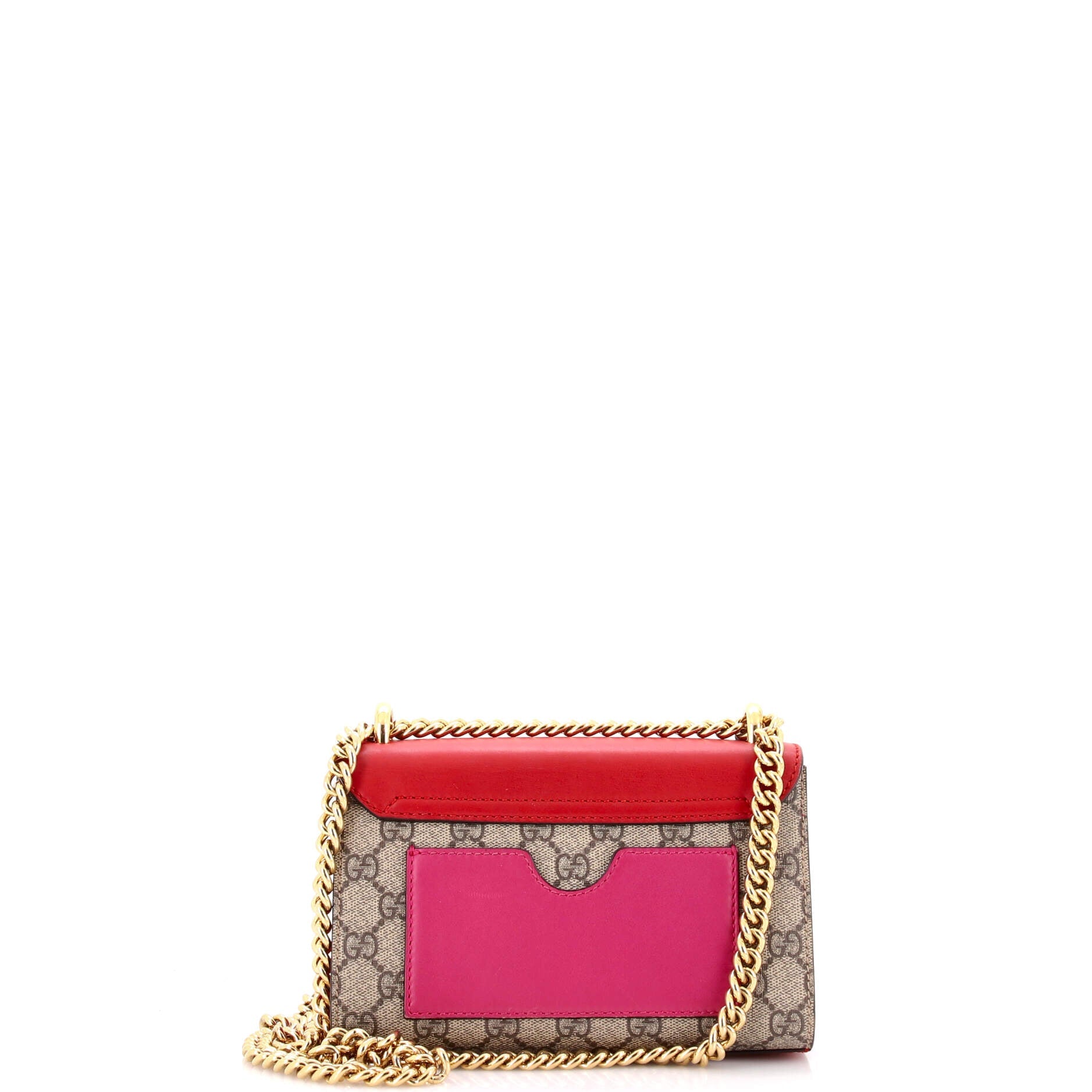 Padlock Shoulder Bag GG Coated Canvas and Leather Small