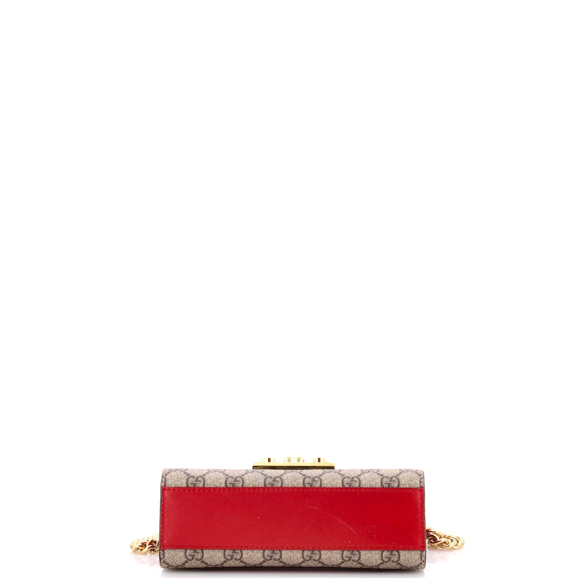 Padlock Shoulder Bag GG Coated Canvas and Leather Small