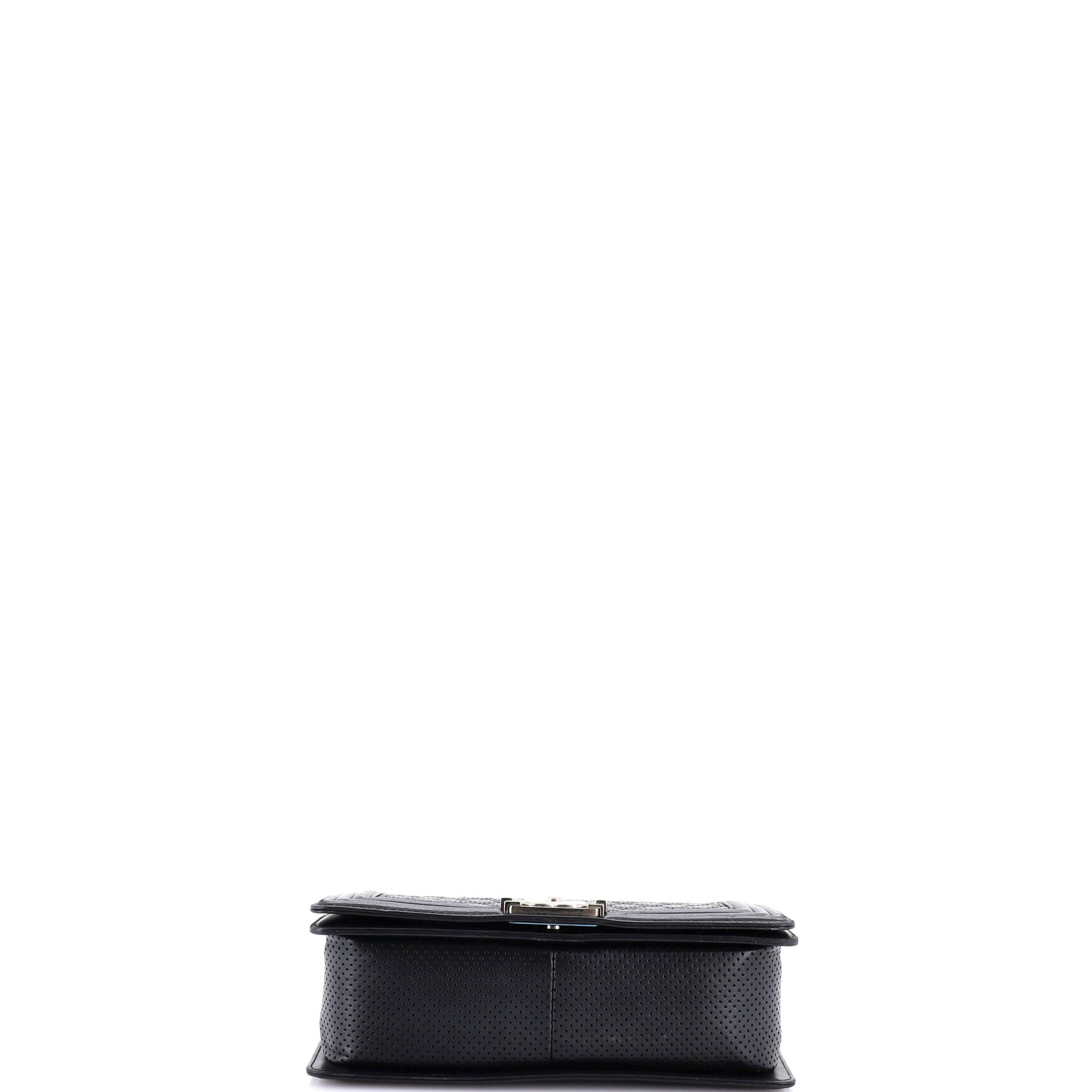 Boy Flap Bag Quilted Perforated Lambskin Old Medium