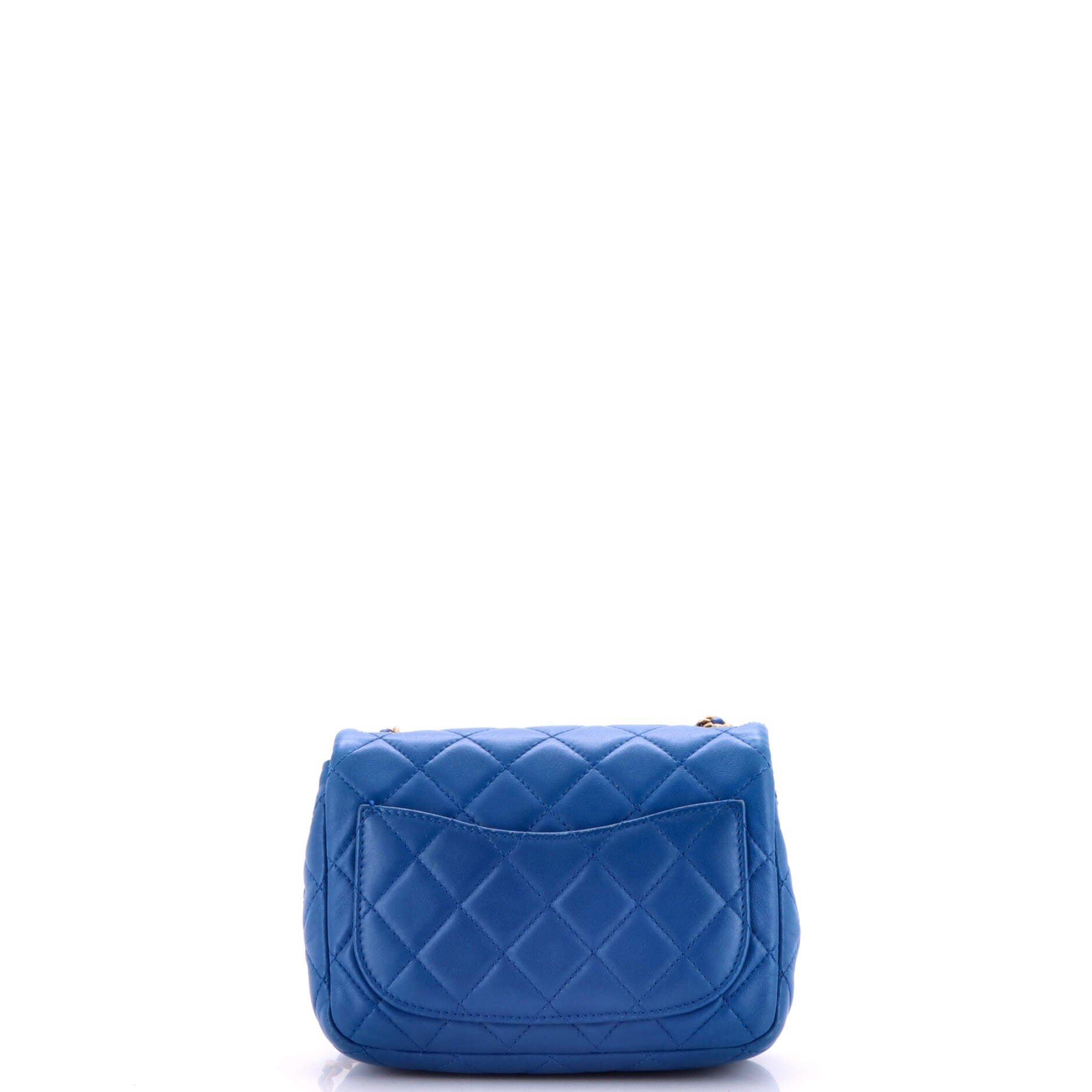 Pearl Crush Square Flap Bag Quilted Lambskin Mini