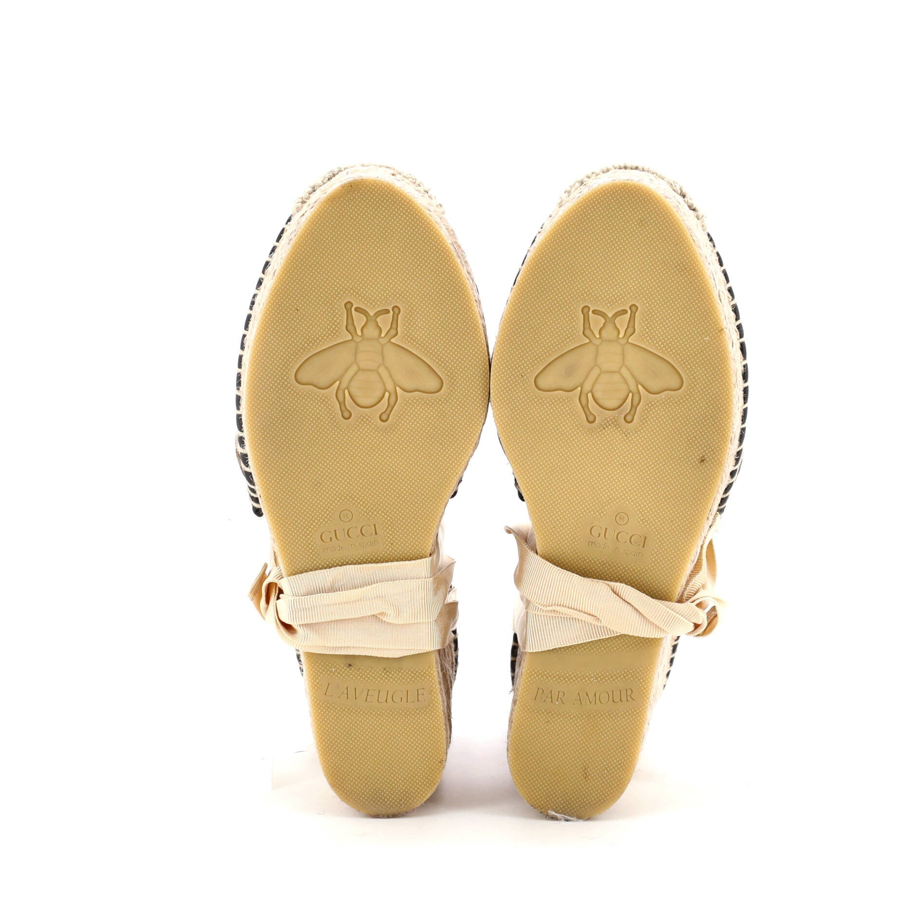 Women's GG Marmont Wedge Espadrilles Diagonal Quilted GG Canvas