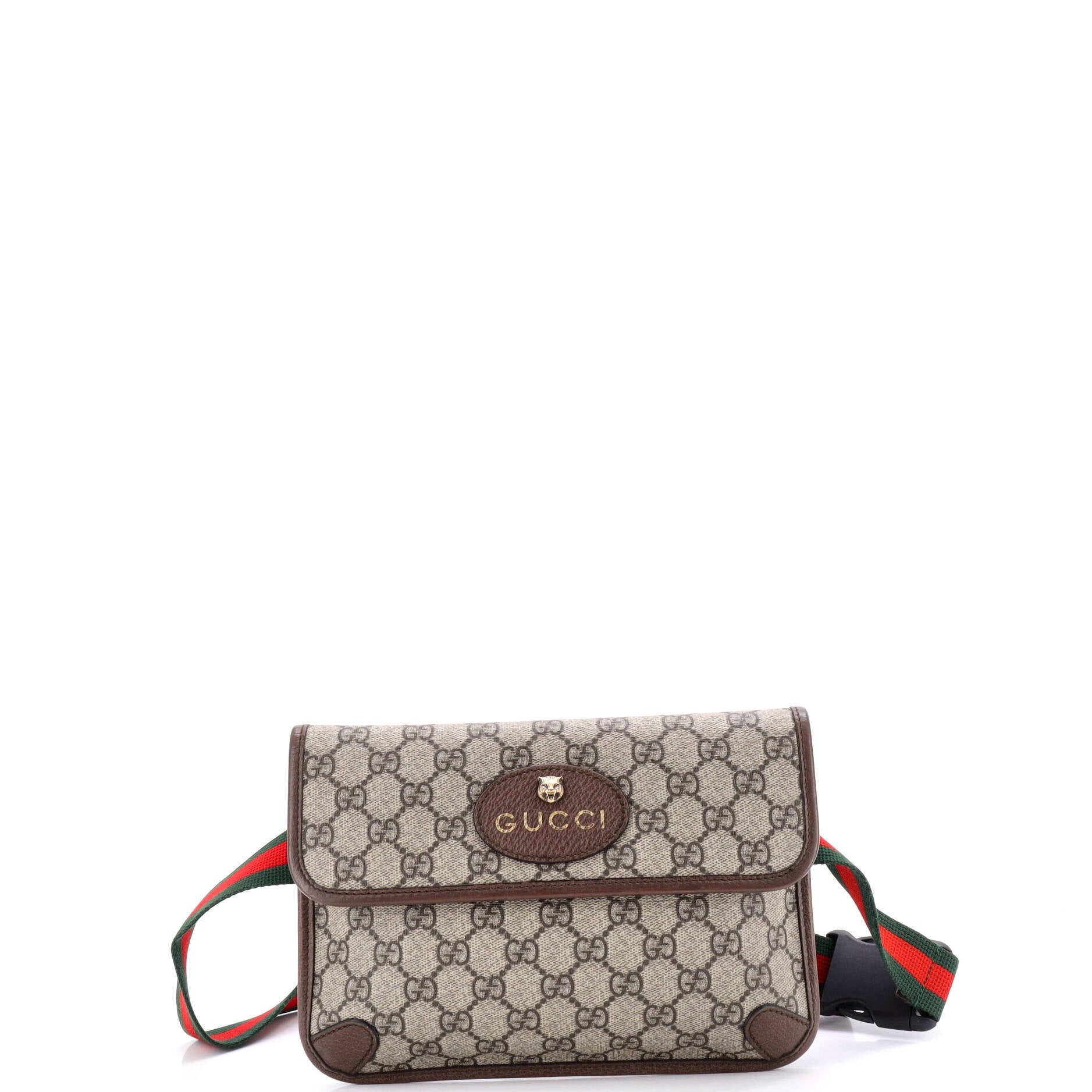 Neo Vintage Flap Belt Bag GG Coated Canvas