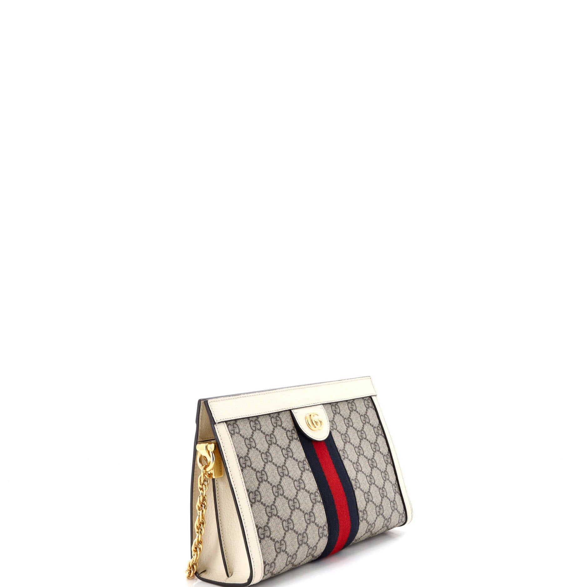 Ophidia Chain Shoulder Bag GG Coated Canvas Small