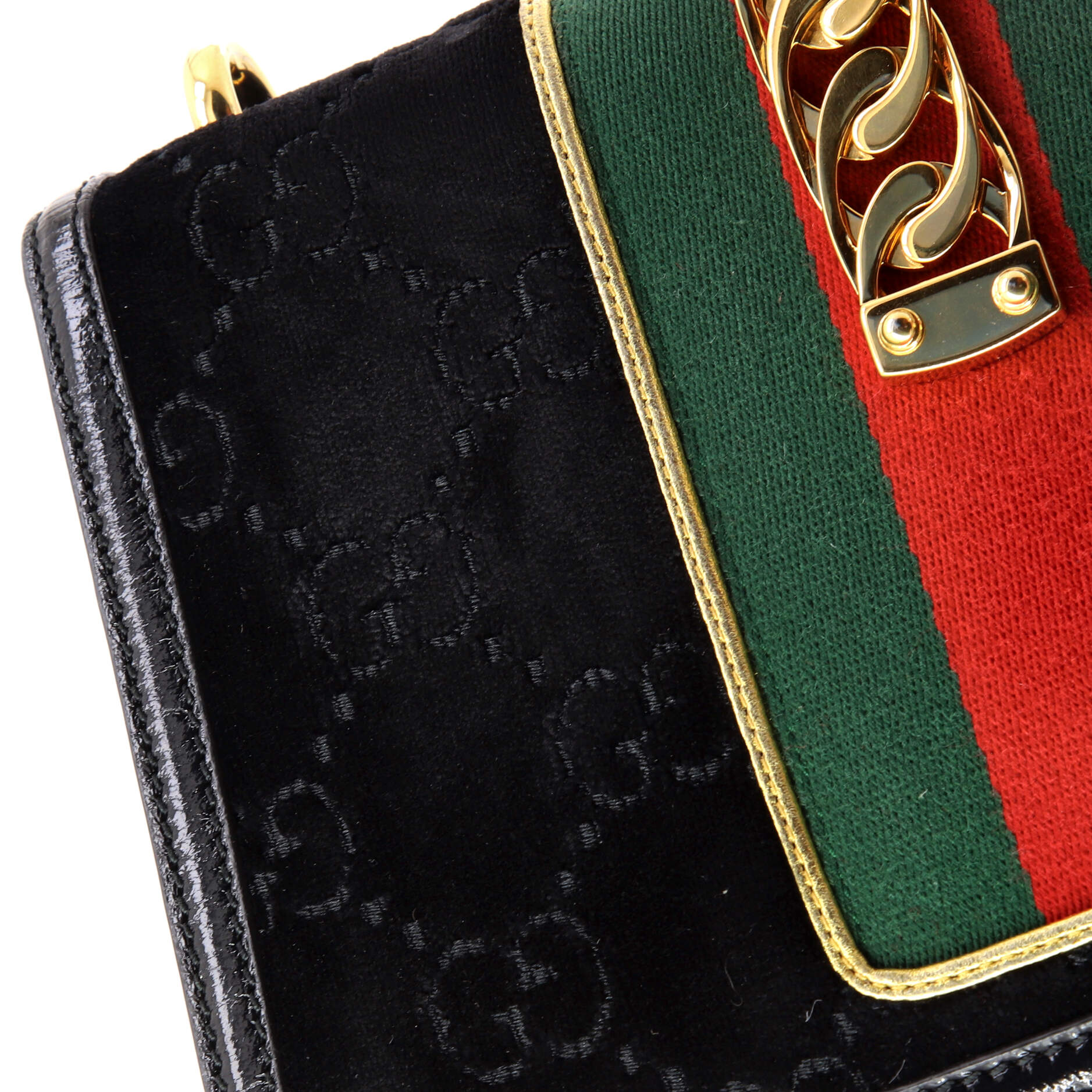 Sylvie Shoulder Bag GG Velvet Small