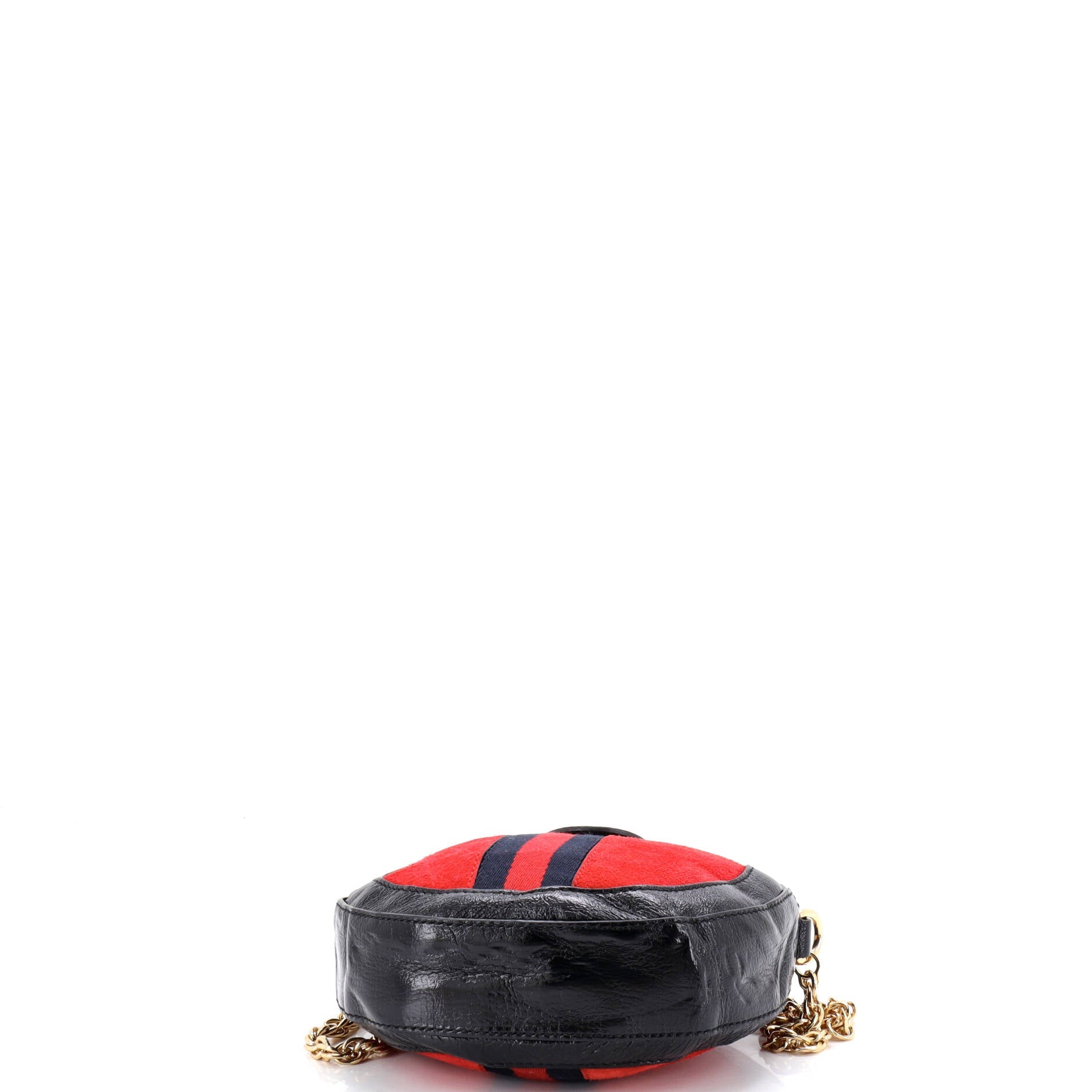 Ophidia Round Shoulder Bag Suede Mini