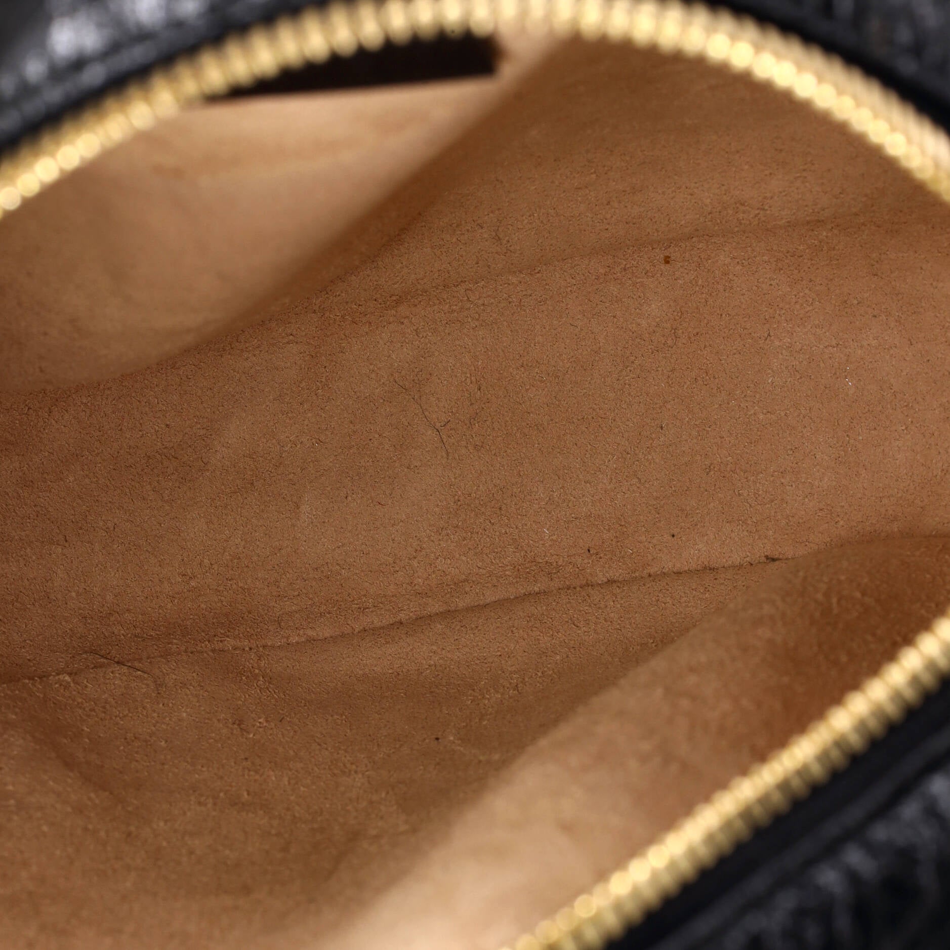 Ophidia Round Shoulder Bag Suede Mini