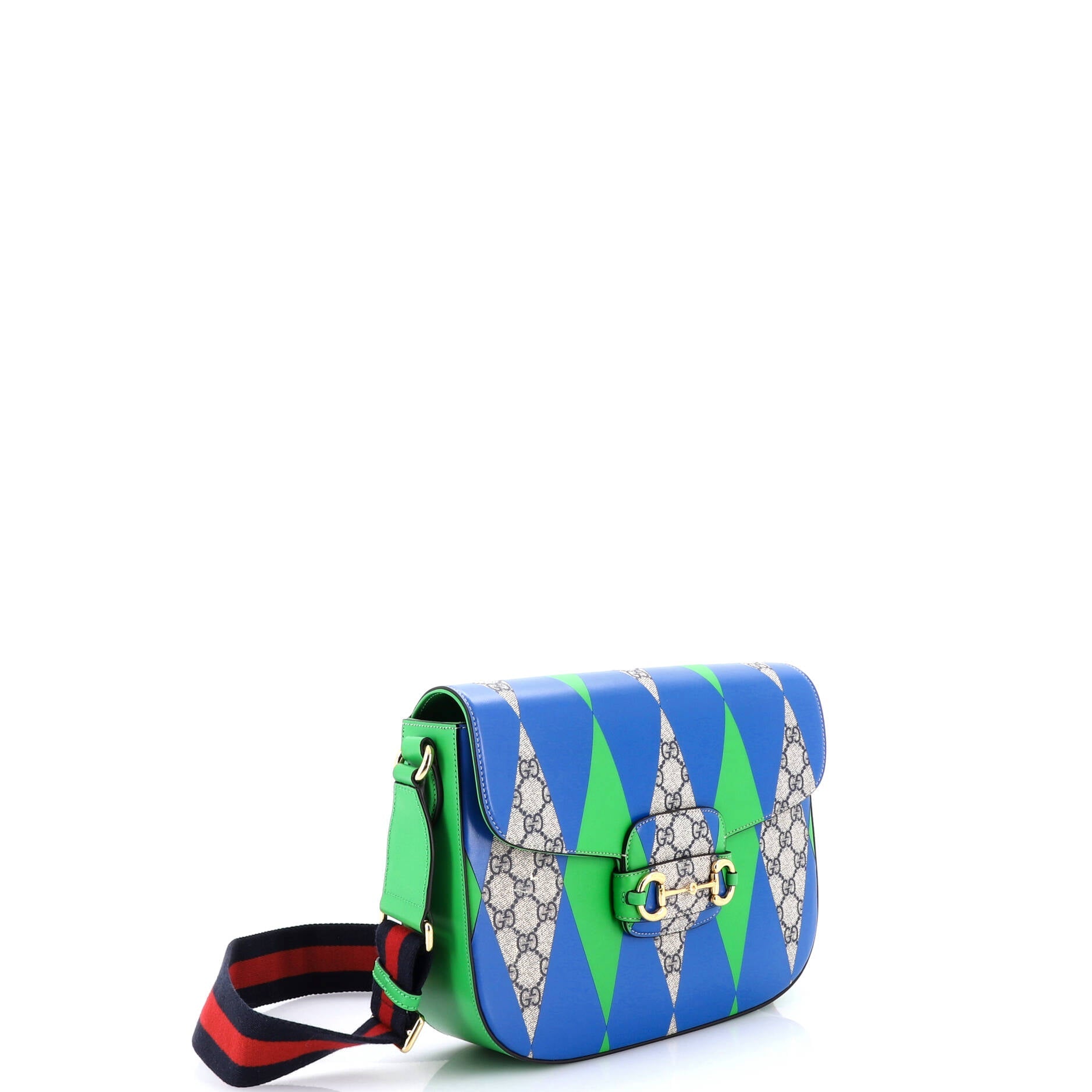 Horsebit 1955 Shoulder Bag Printed GG Coated Canvas Large